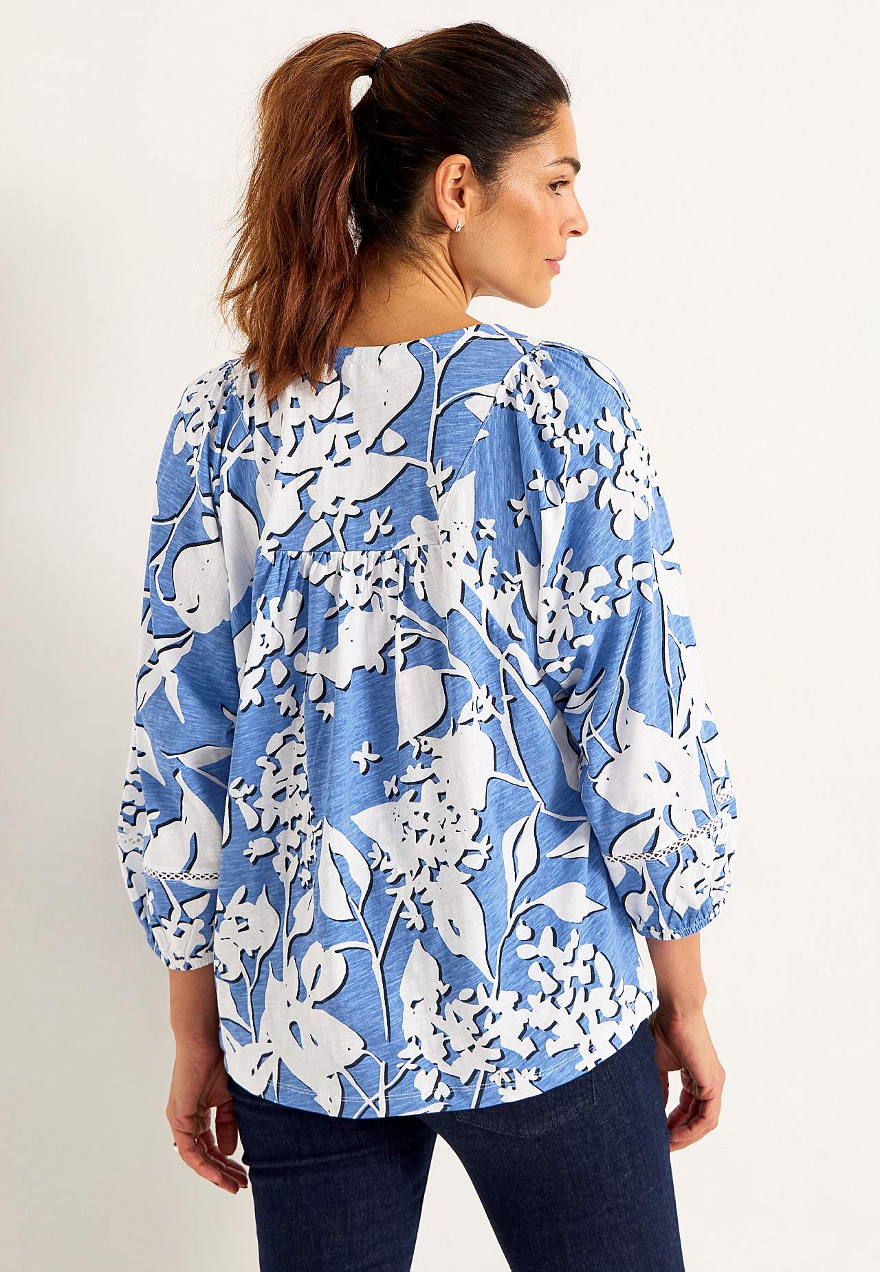 Žerzejový top s boho stylem