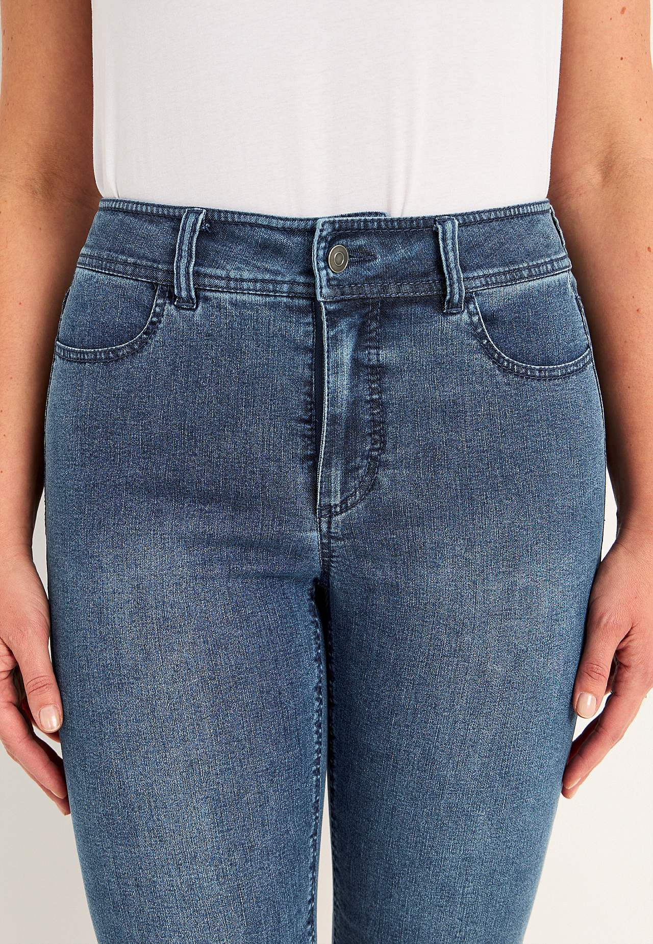 Extra elastické crop džíny Sara