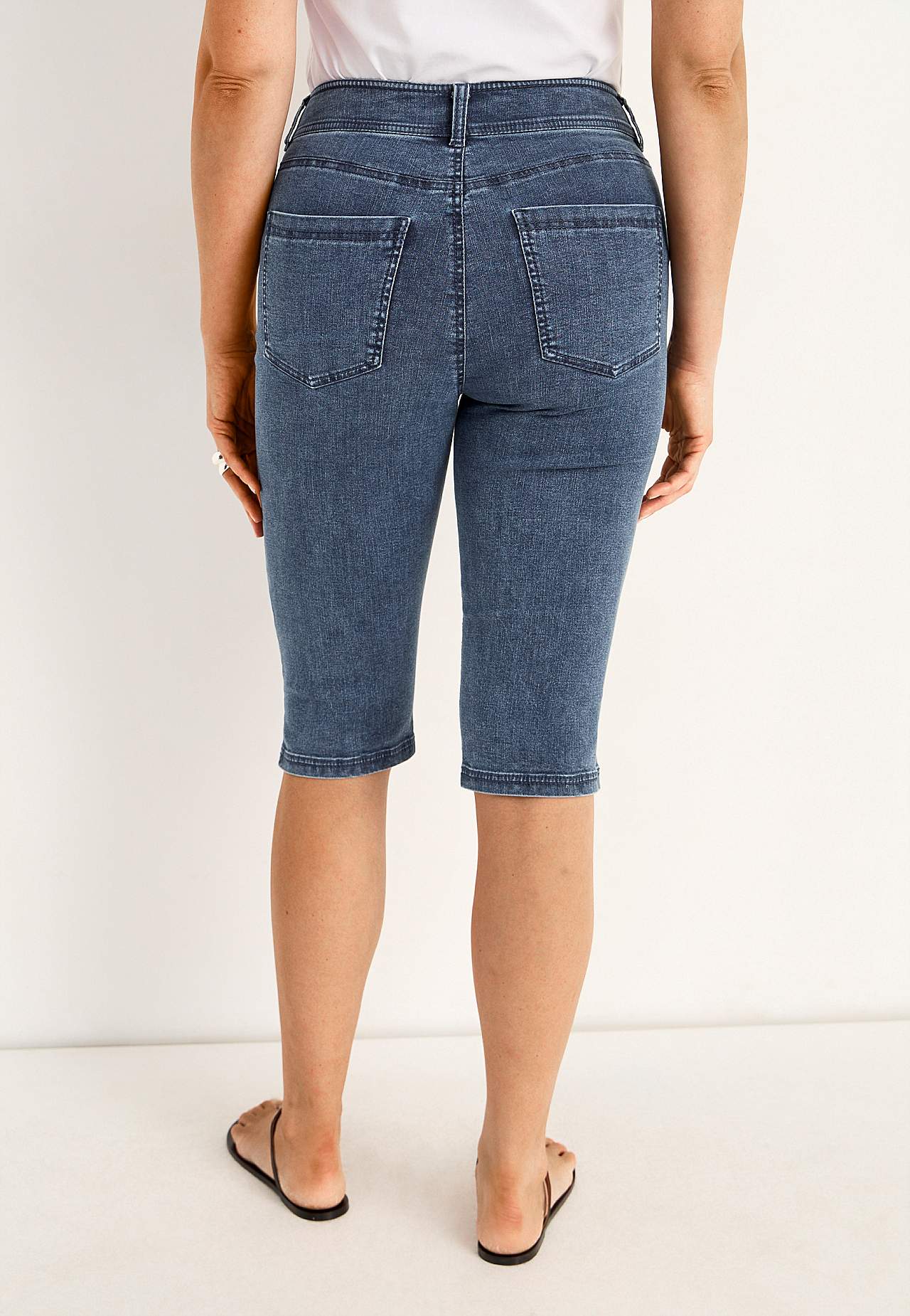 Extra elastické crop džíny Sara