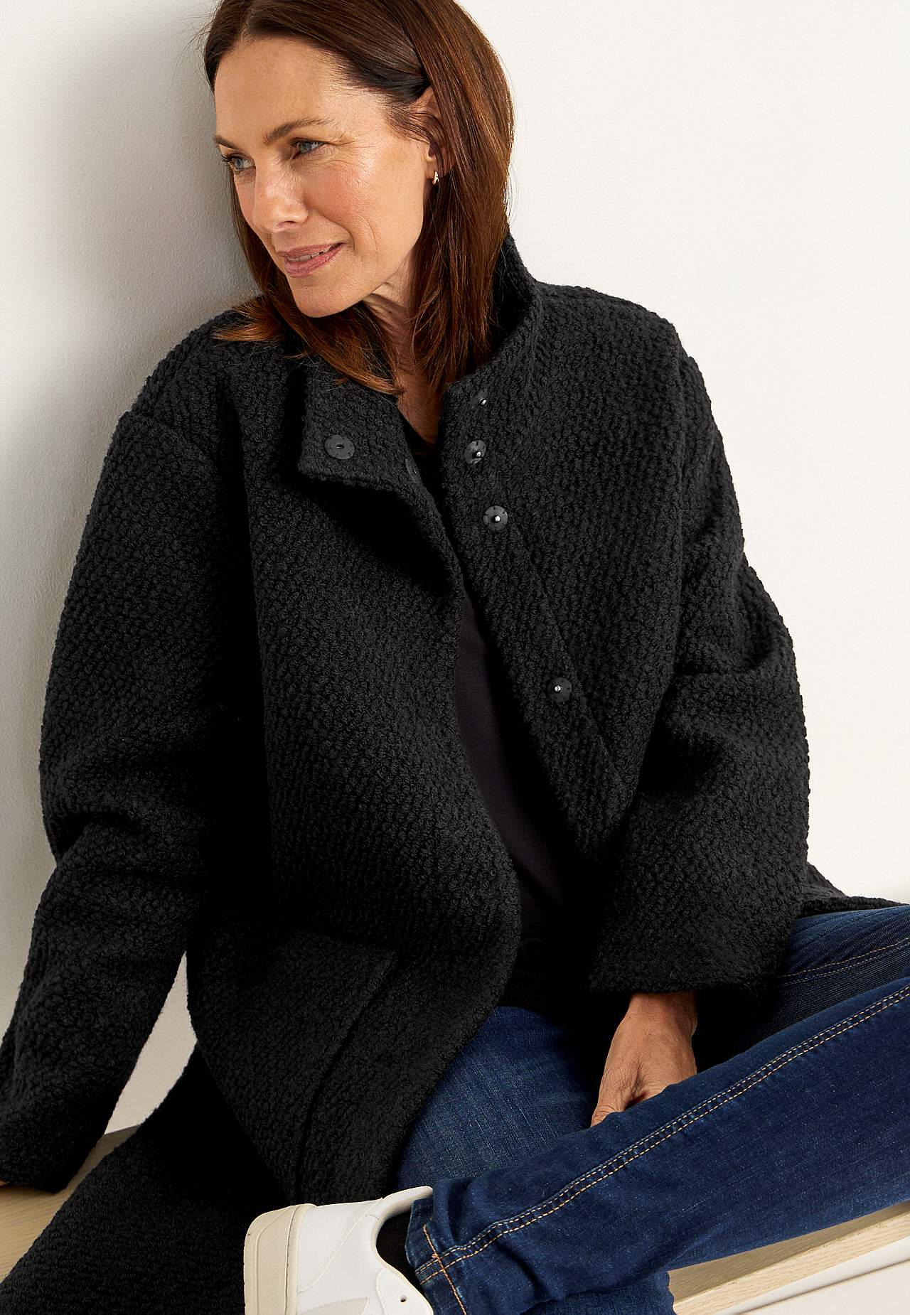 Kabát ze směsi vlny