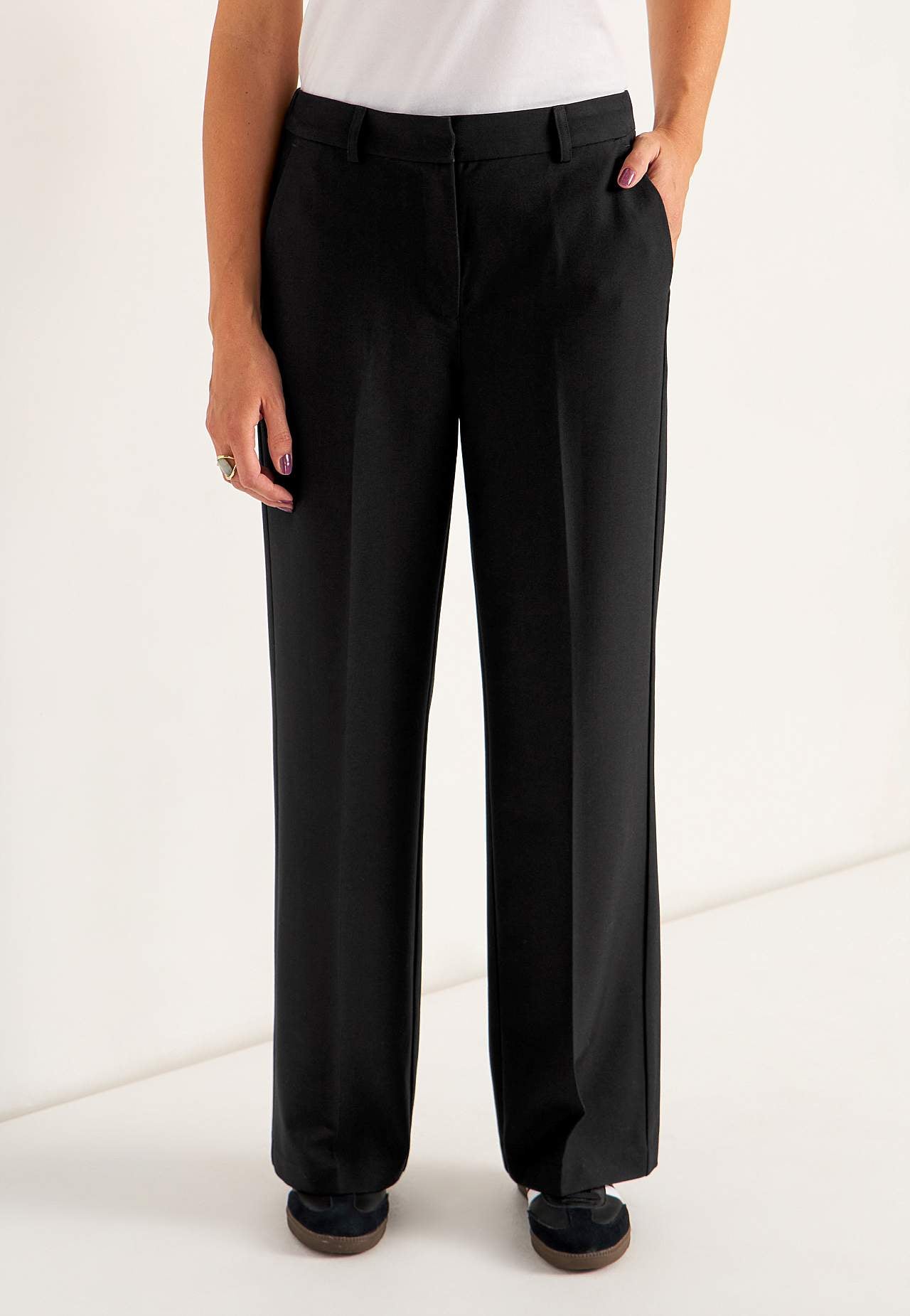 Společenské kalhoty s pukem Pia