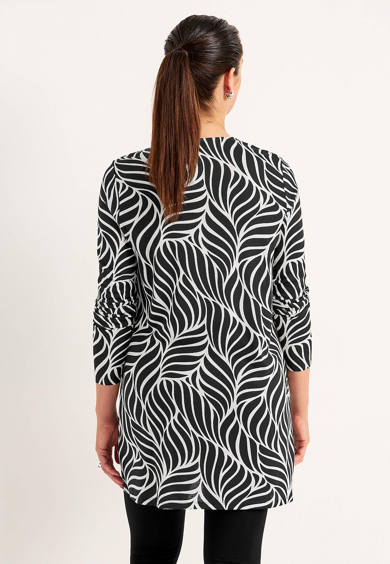 Žerzejová tunika s kapsami