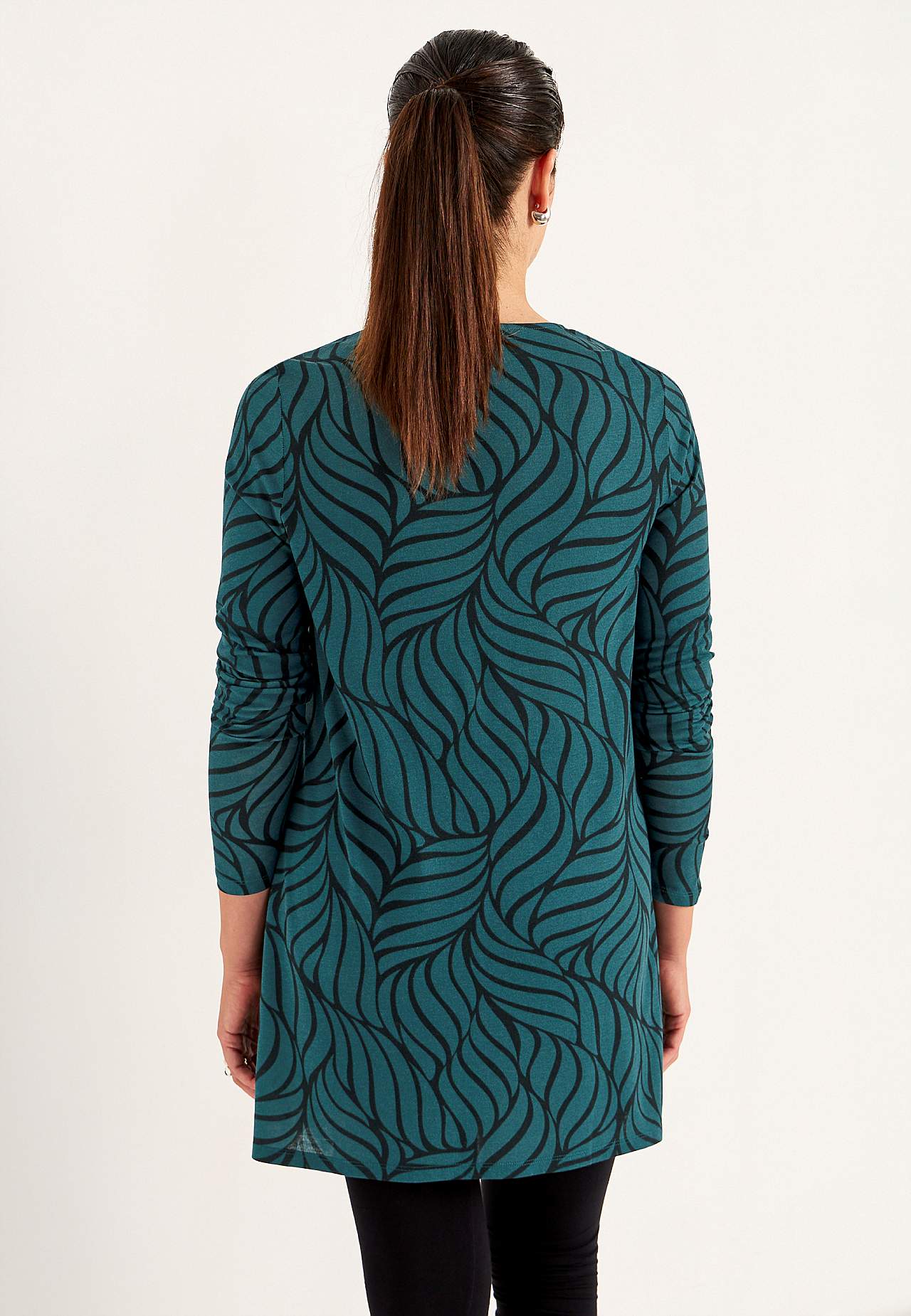 Žerzejová tunika s kapsami