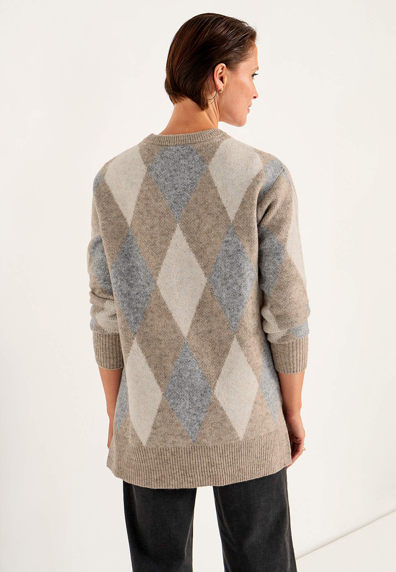 Pletená tunika s rozparky