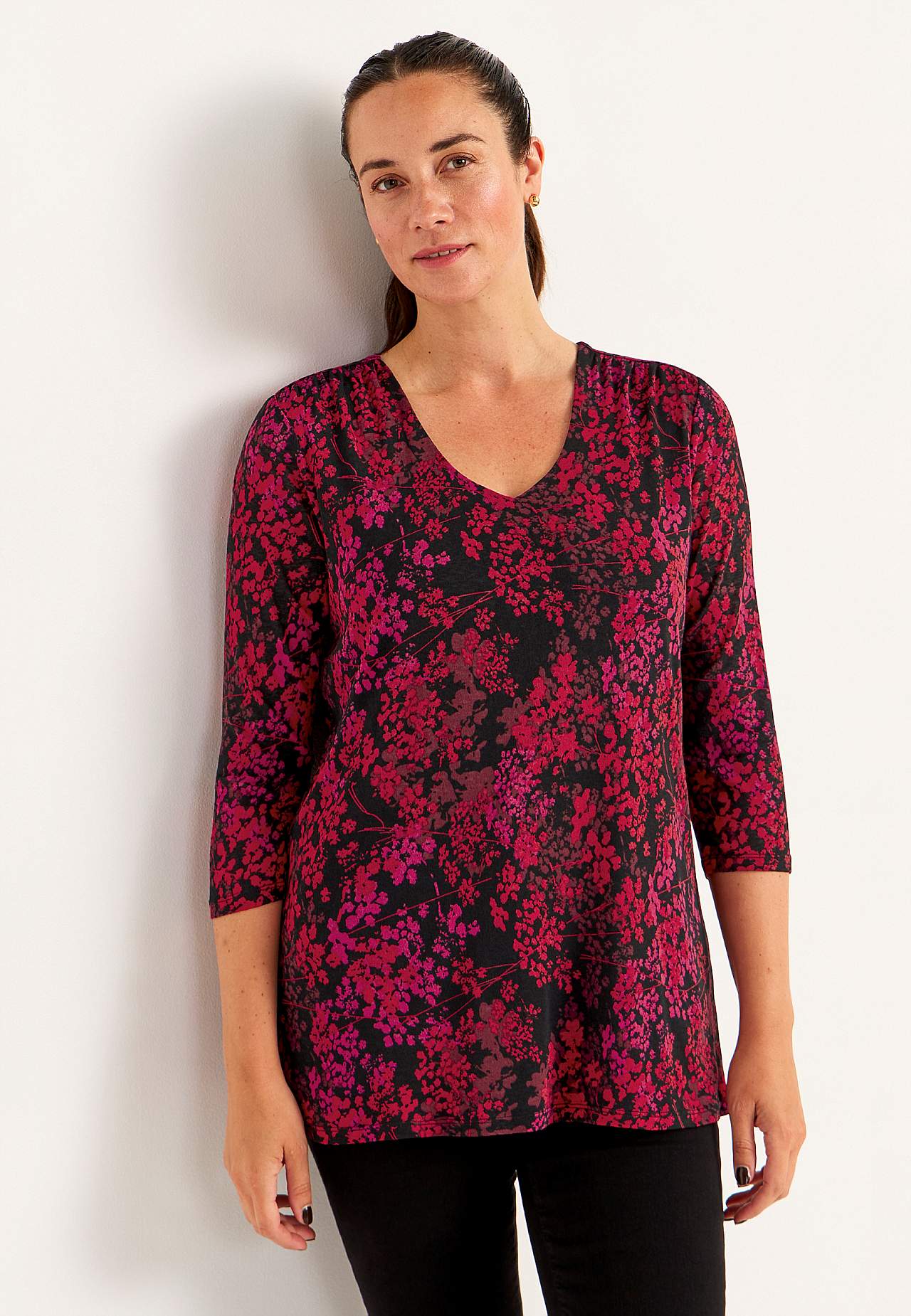 Tunika s květinovým vzorem