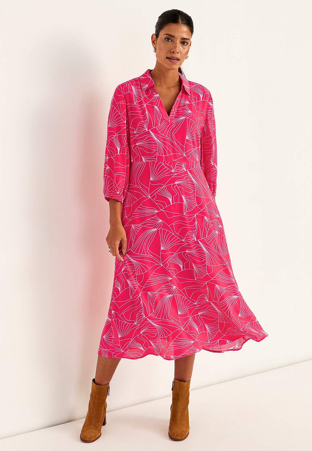 Tkané šaty s kapsami