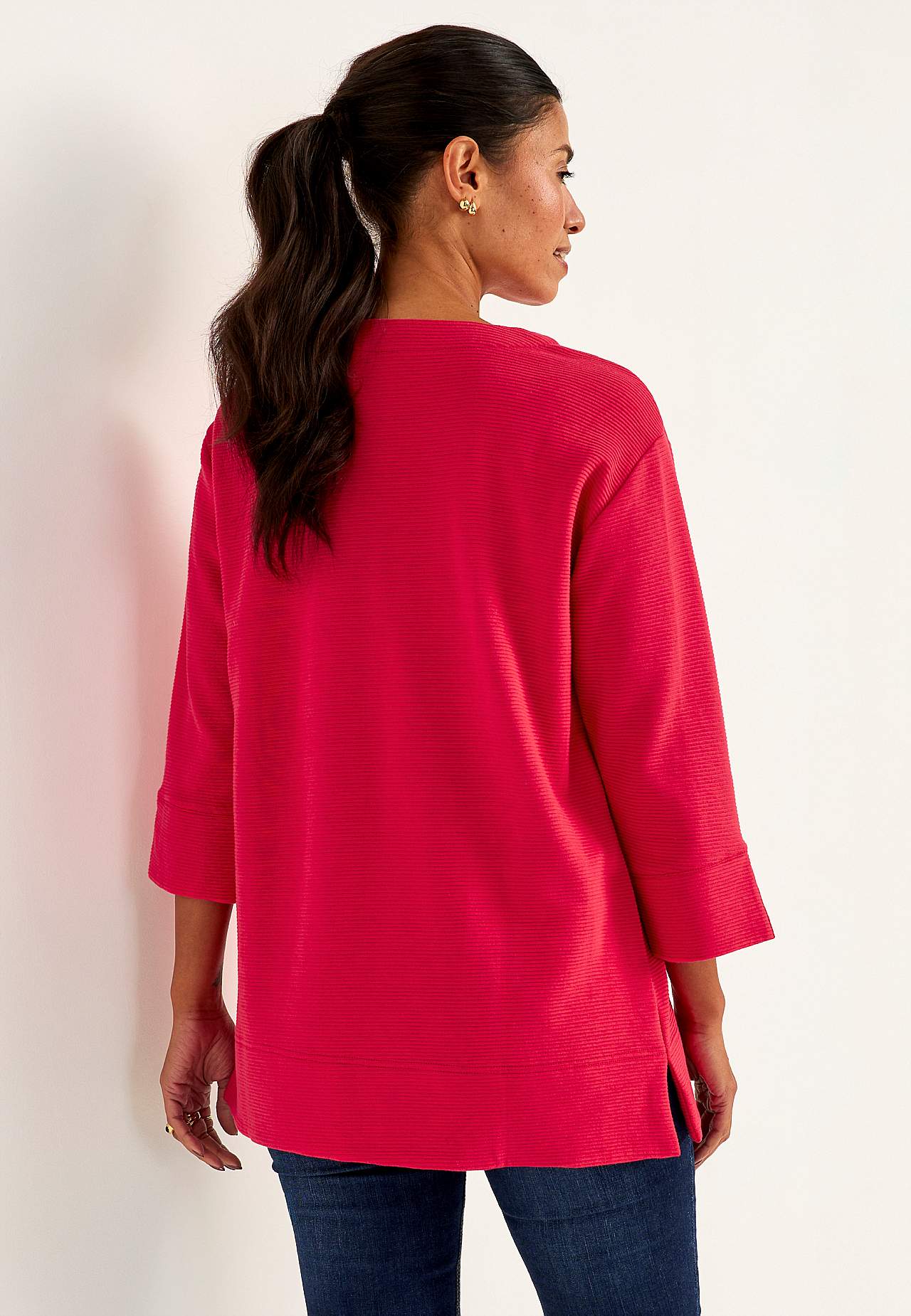 Žerzejová tunika s rozparky