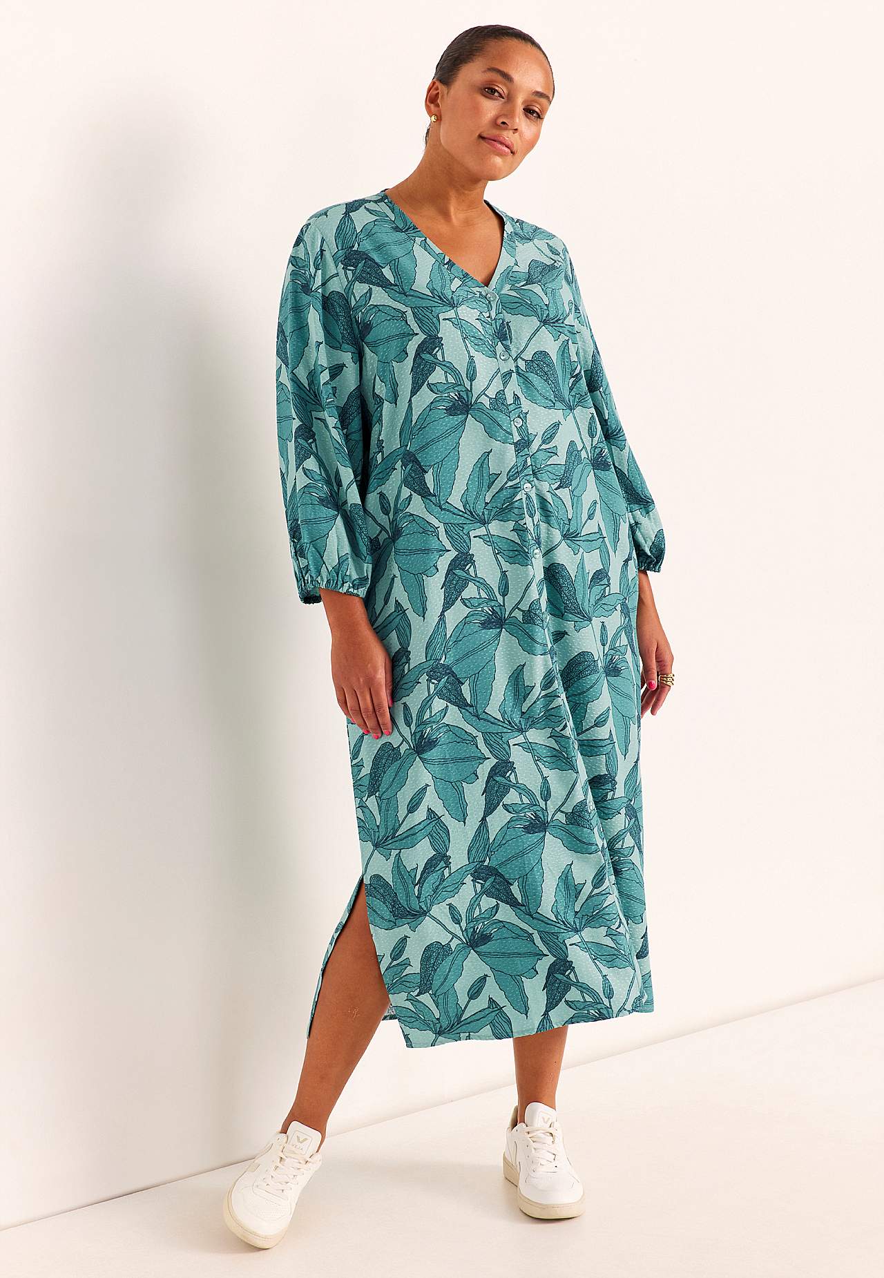 Tkané šaty s kapsami