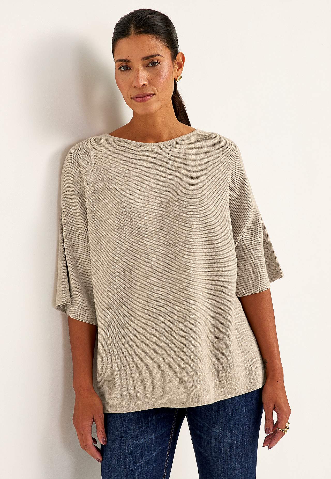 Jemně pletený svetr