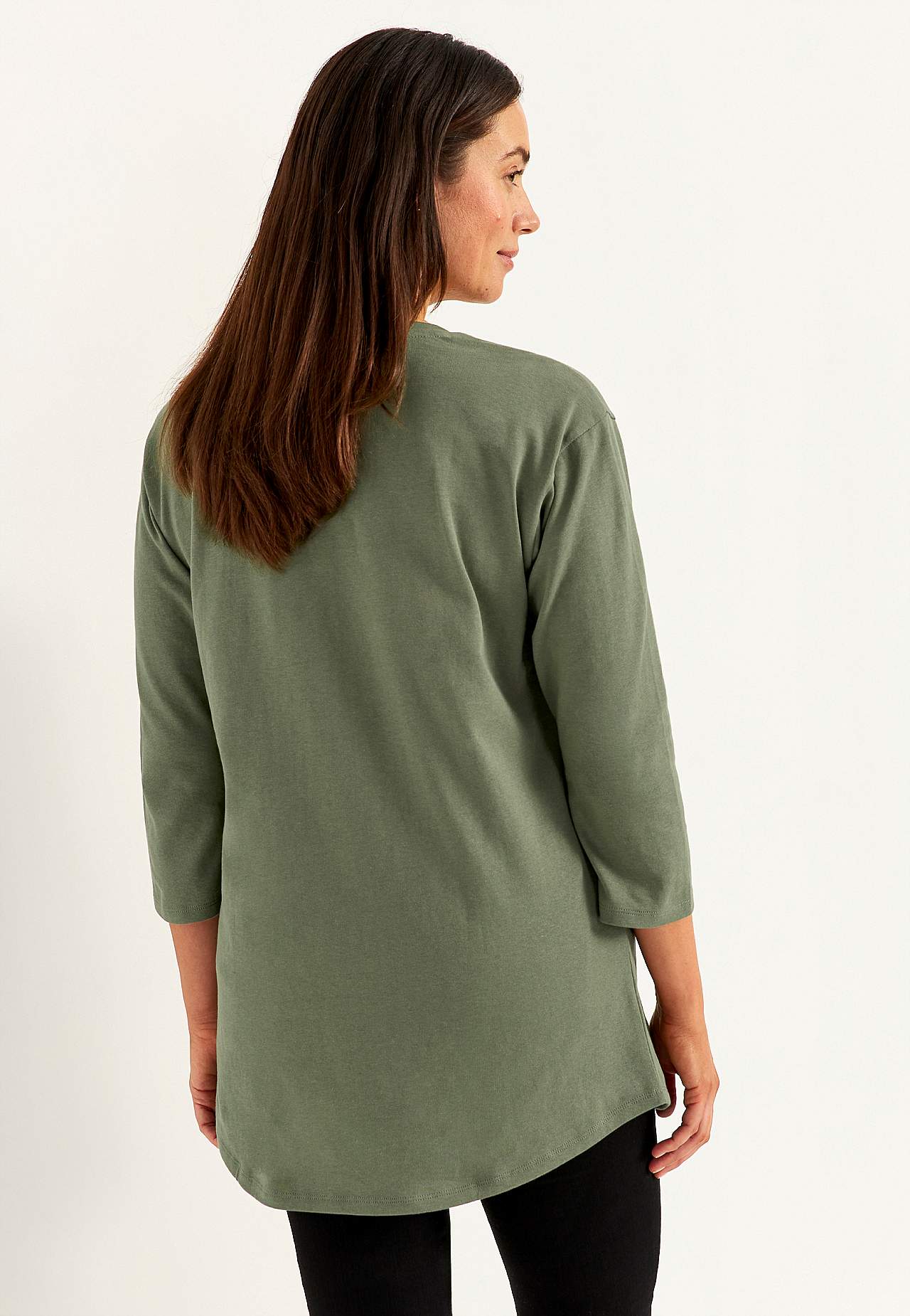 Žerzejová tunika z bio bavlny s kapsami