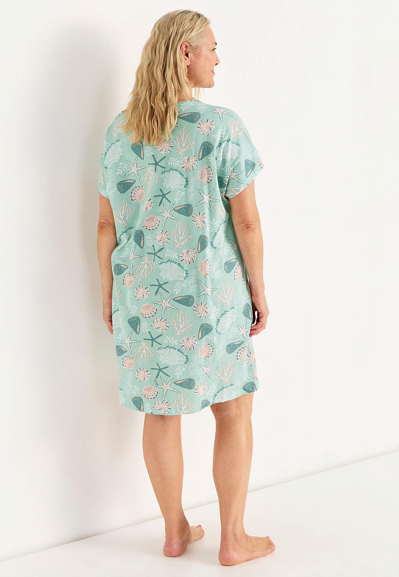 Noční košilka s krátkým rukávem