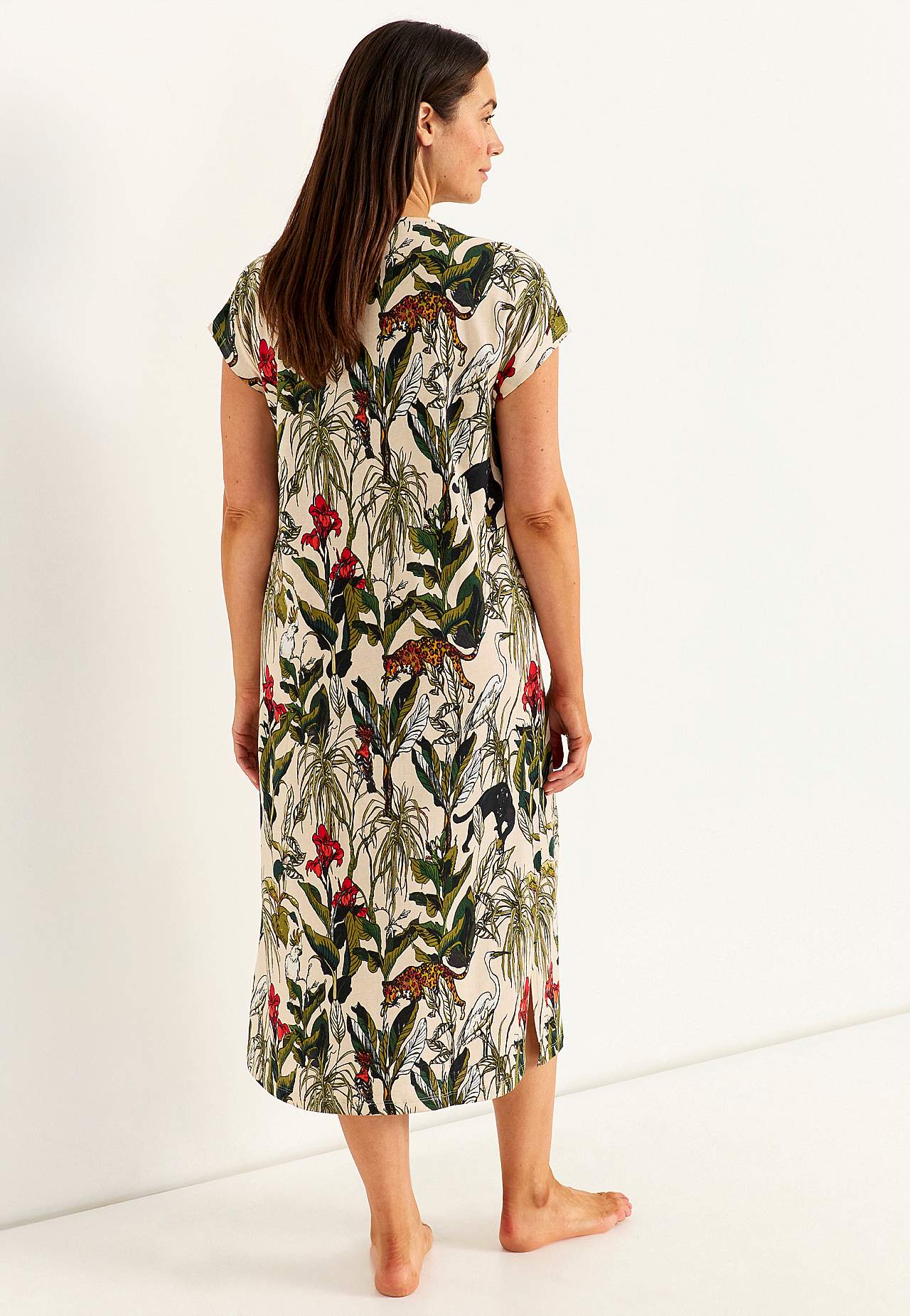 Noční košilka s krátkými rukávy