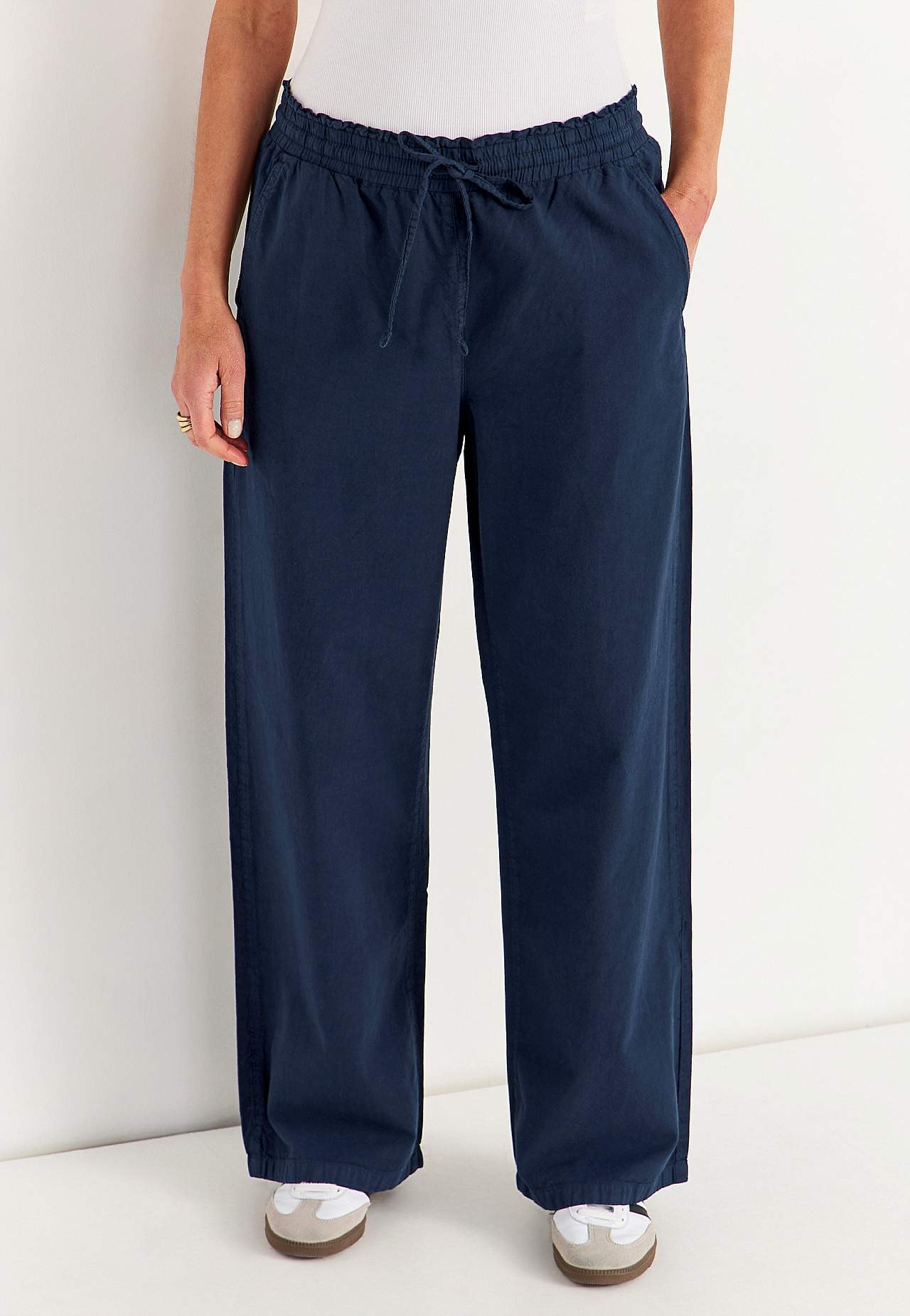 Kalhoty ze seprané bavlny