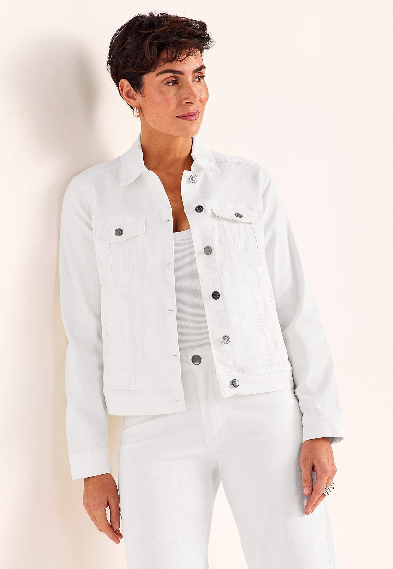 Roztažitelná džínová bunda