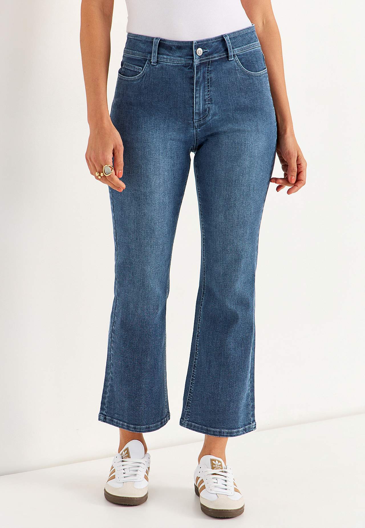 Extra elastické džíny ke kotníkům Sara