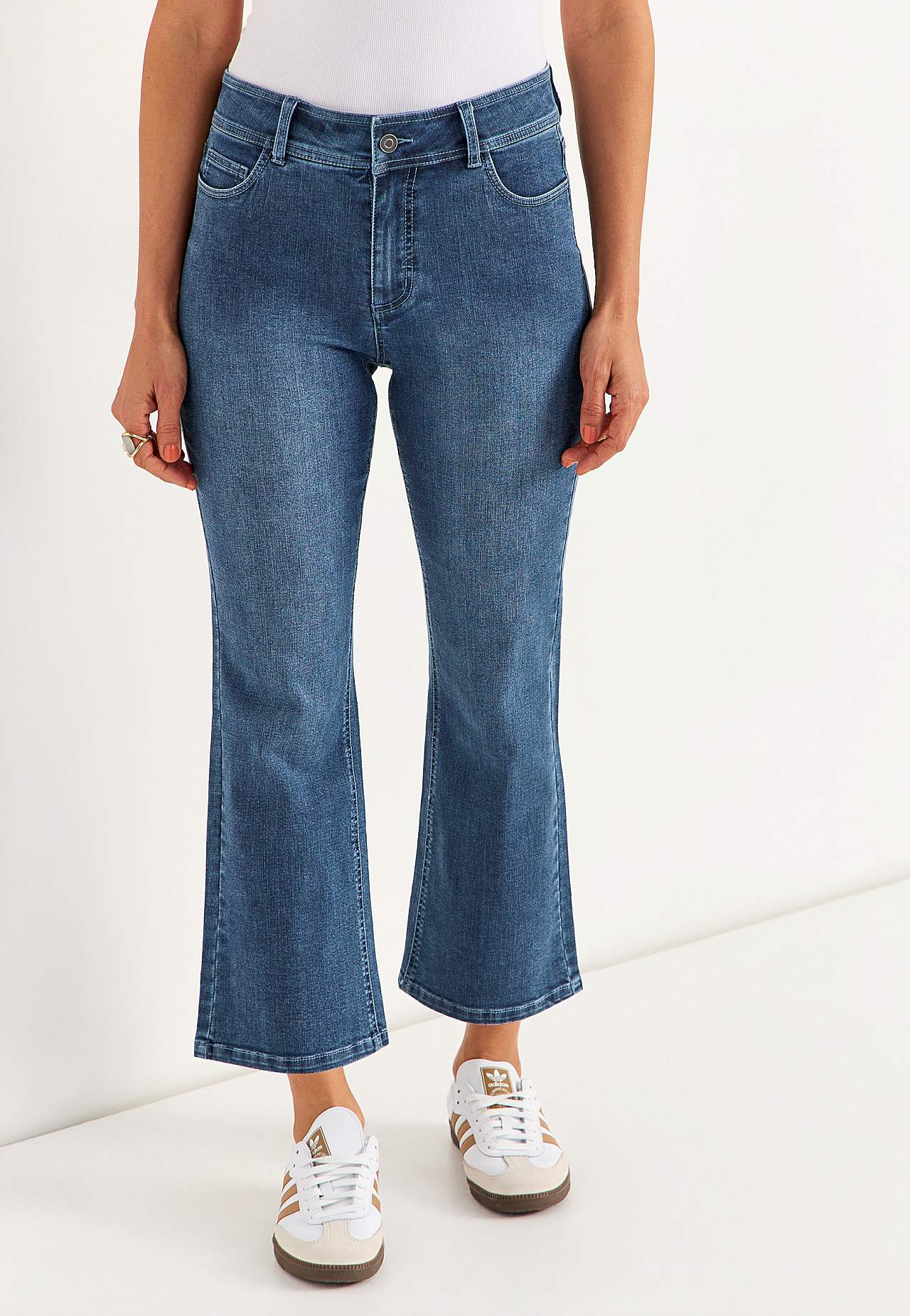 Extra elastické džíny ke kotníkům Sara