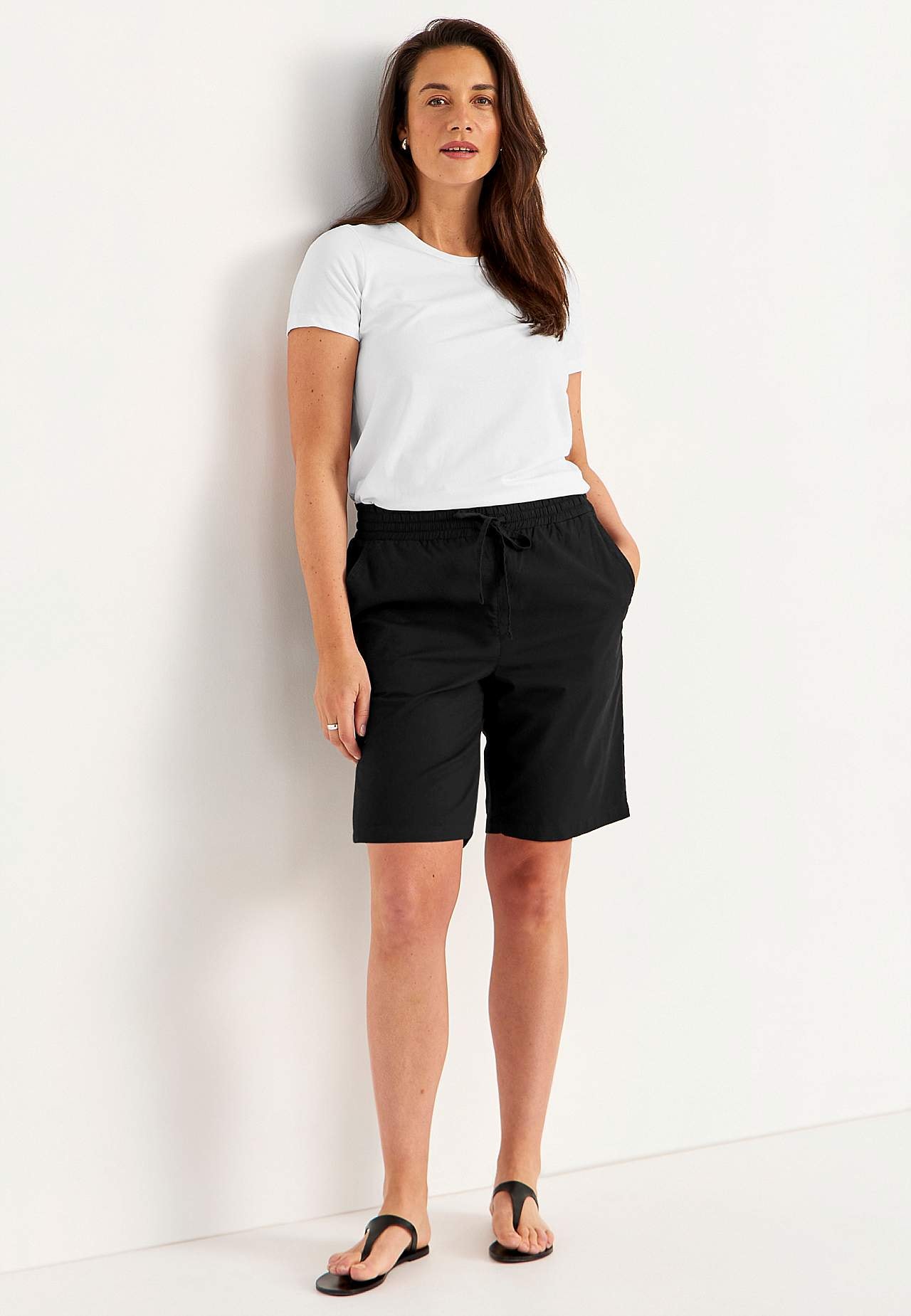 Kraťasy ze seprané bavlny