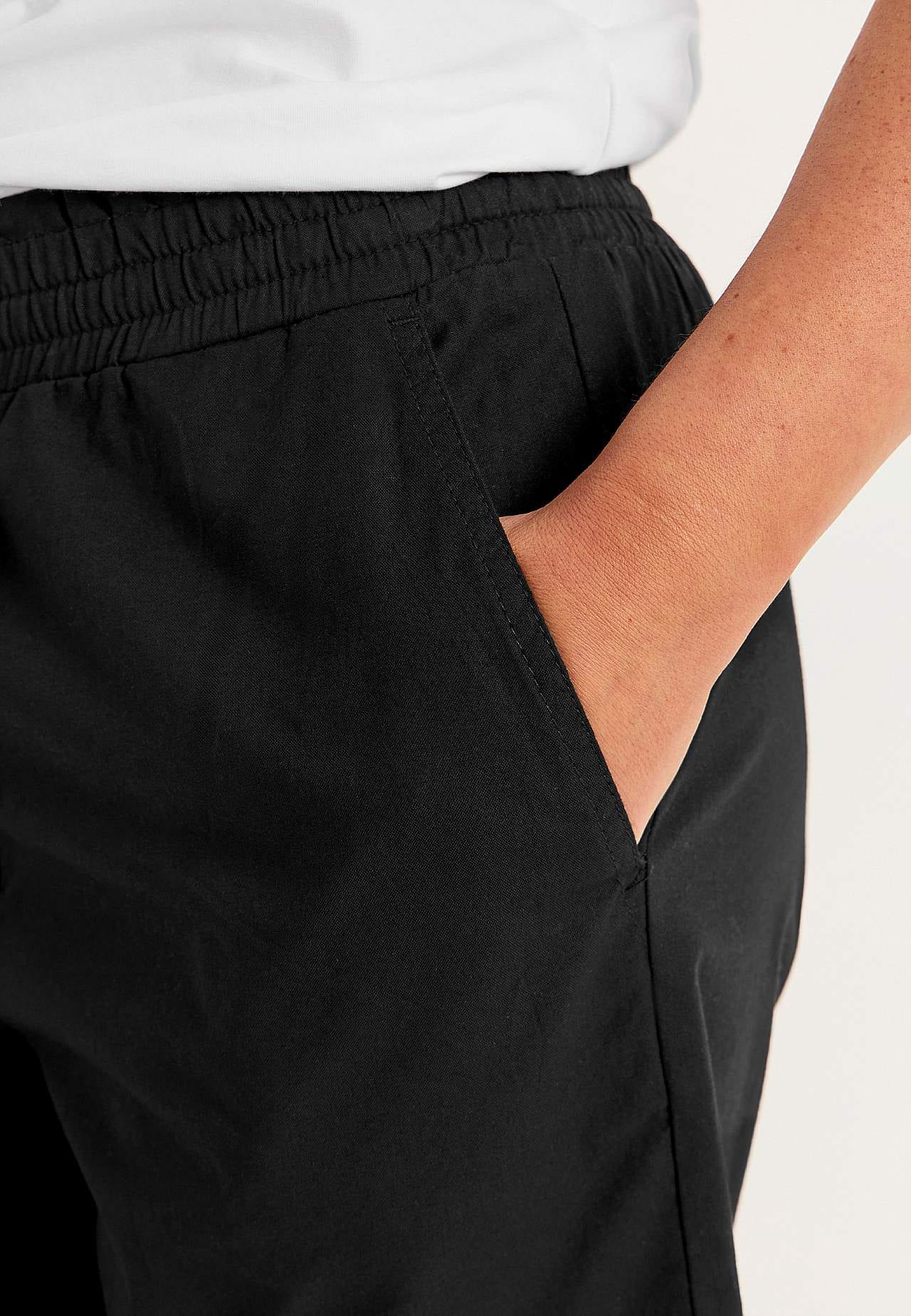 Kraťasy ze seprané bavlny