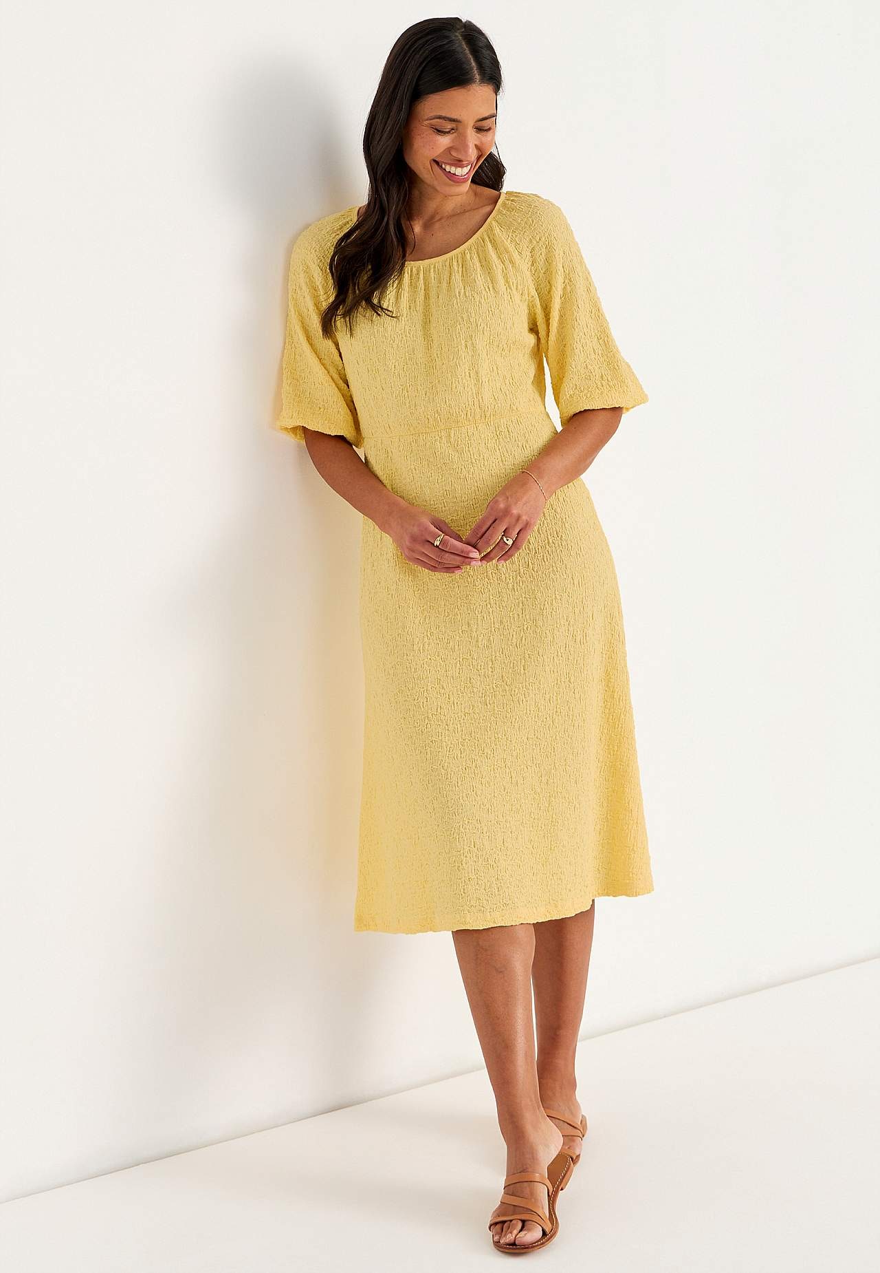 Žerzejové šaty se strukturou