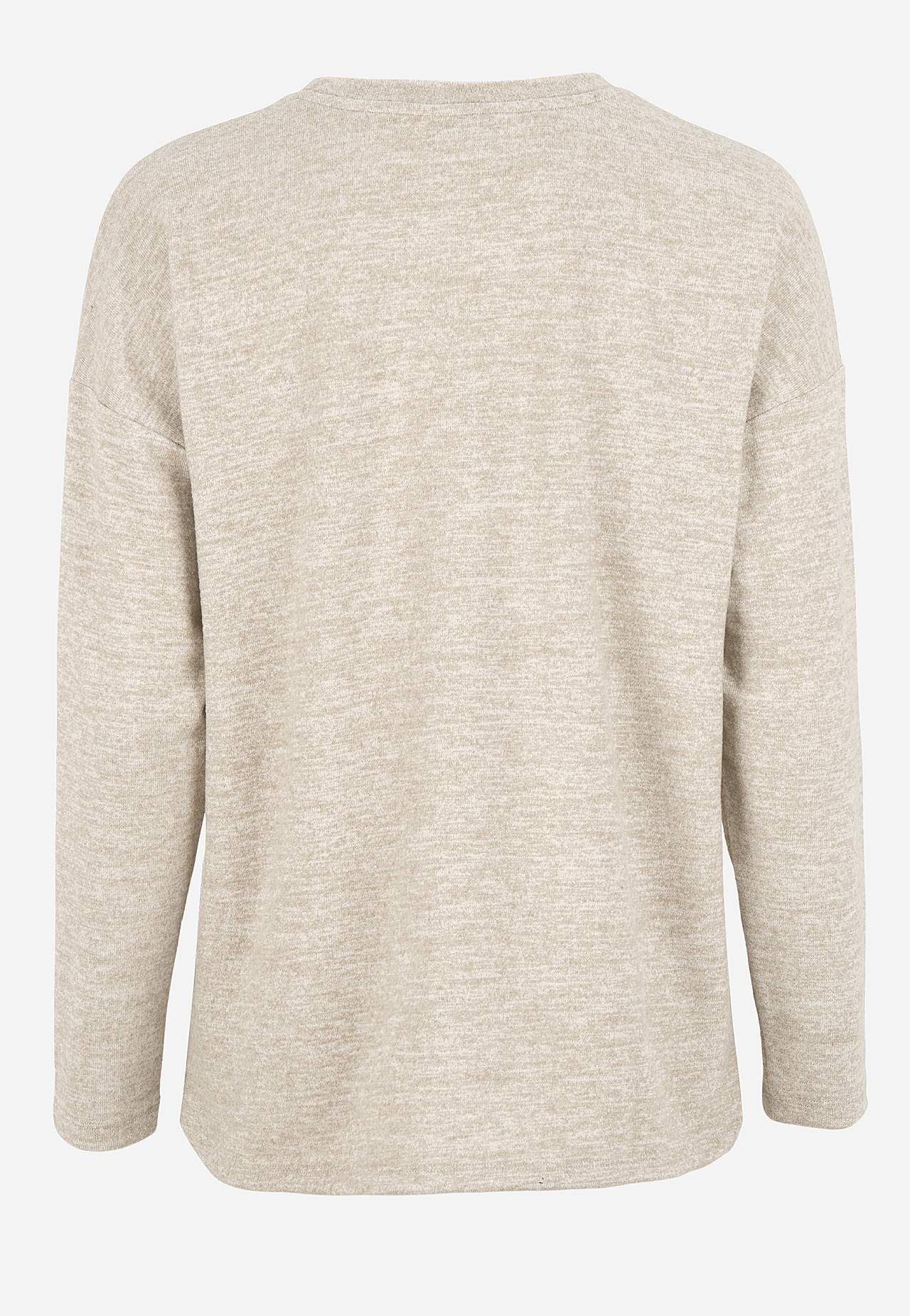 Super měkký žerzejový top s dlouhým rukávem