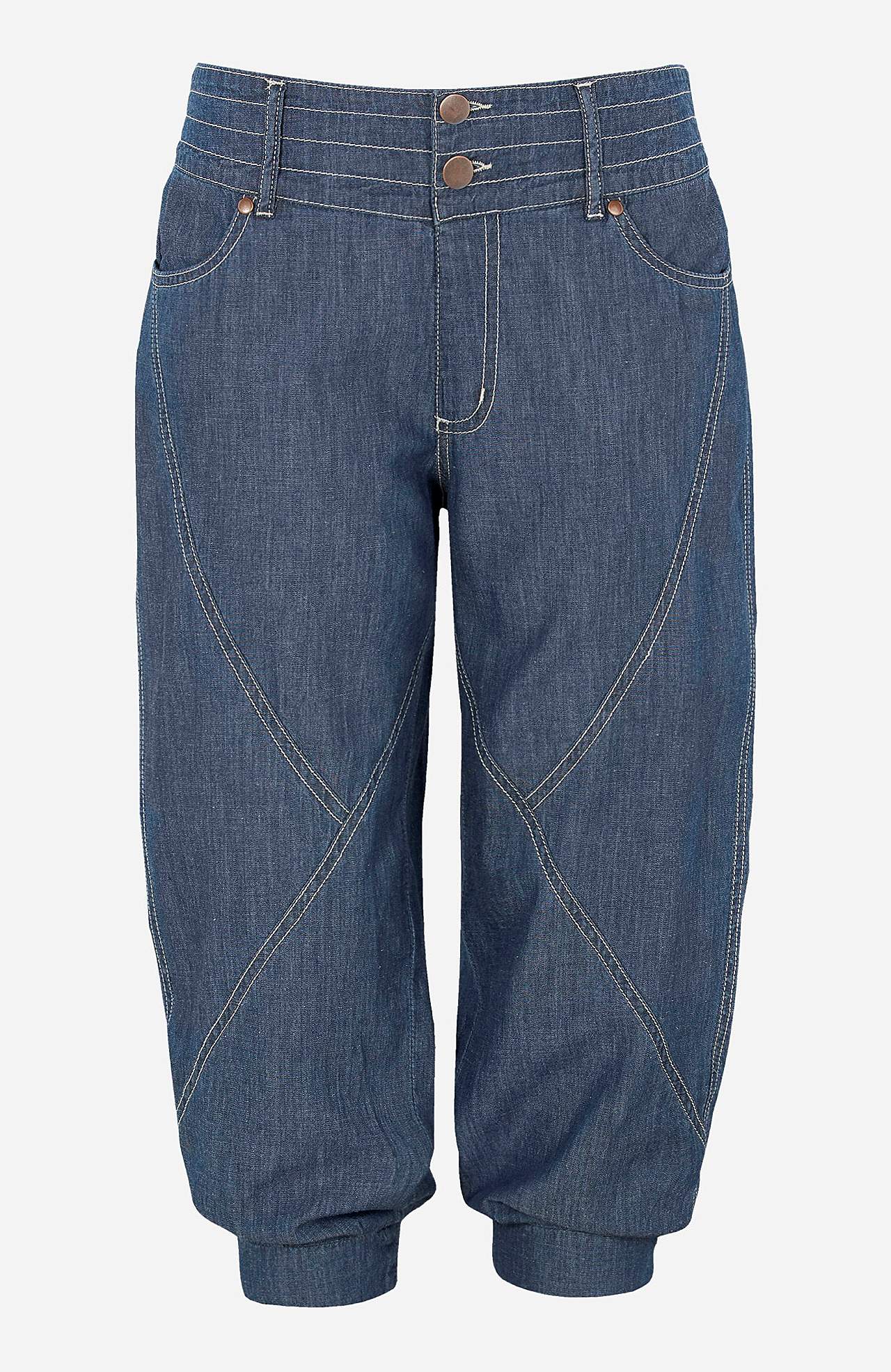 Tkané capri kalhoty Janelle
