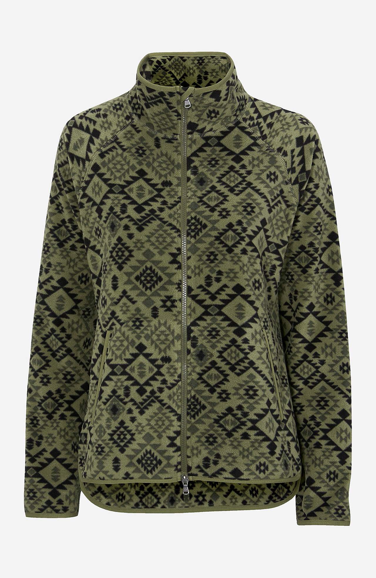 Vzorovaná fleecová bunda