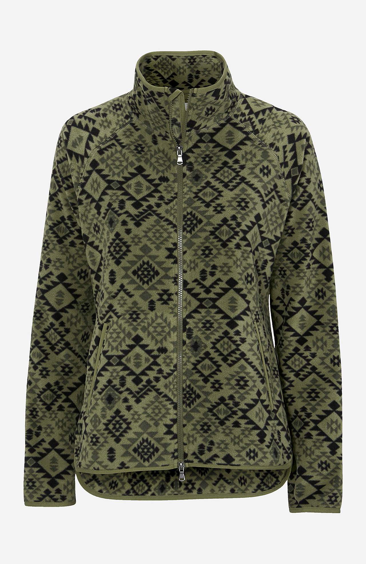Vzorovaná fleecová bunda