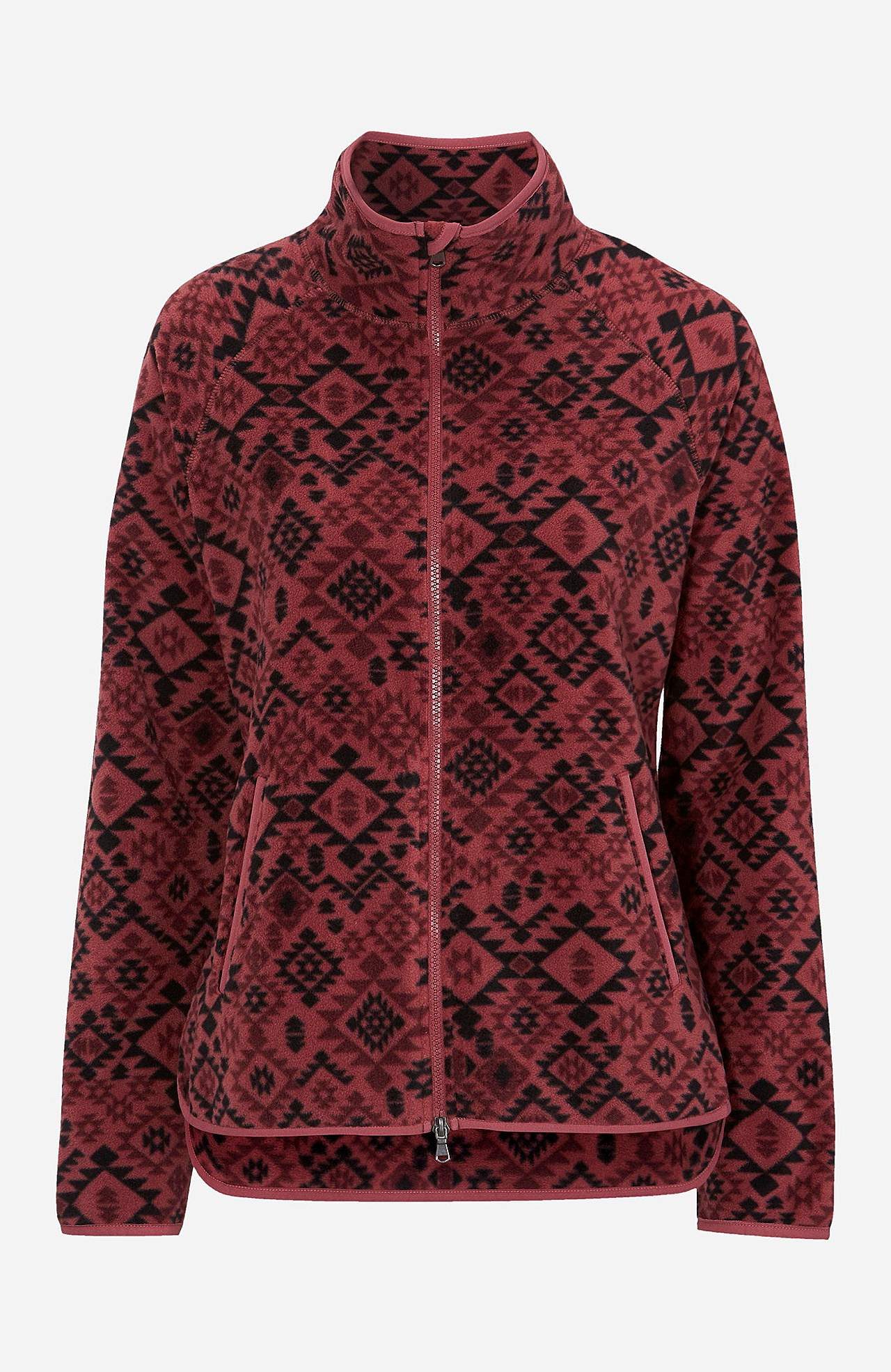Vzorovaná fleecová bunda