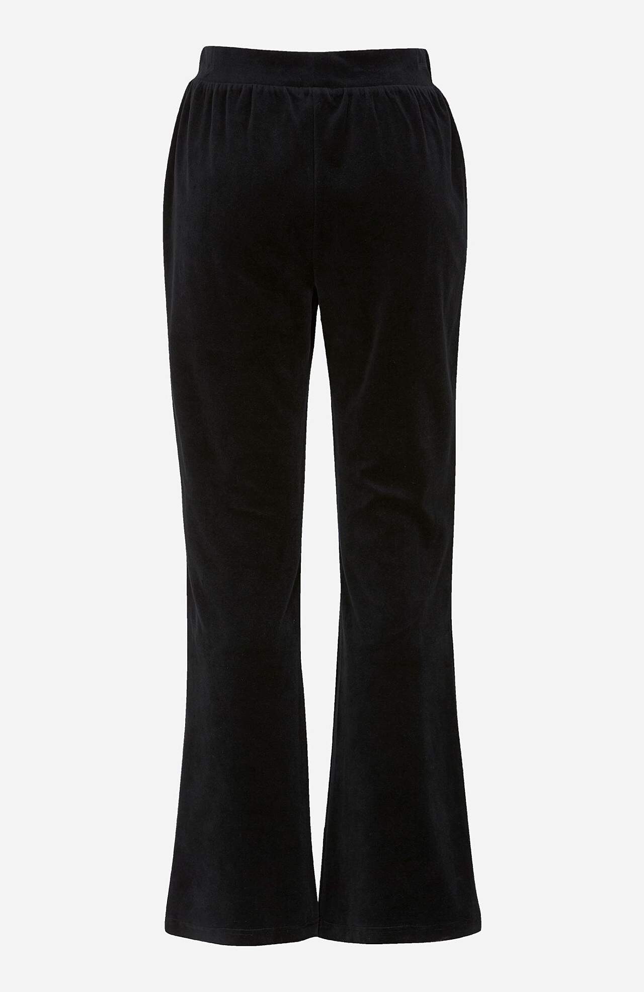 Velurové kalhoty se střihem bootcut Wilma