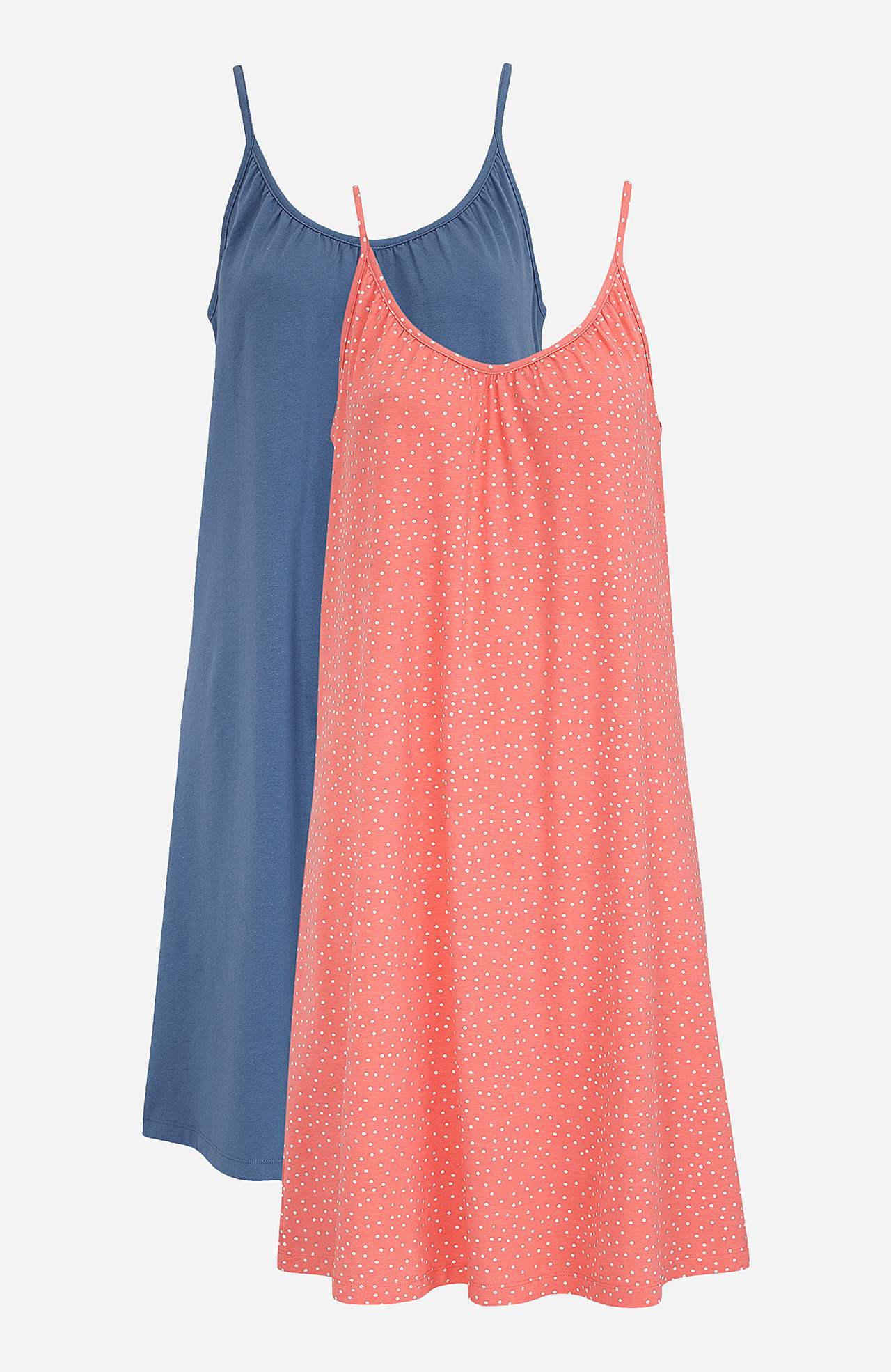 Noční košile bez rukávu 2 kusy