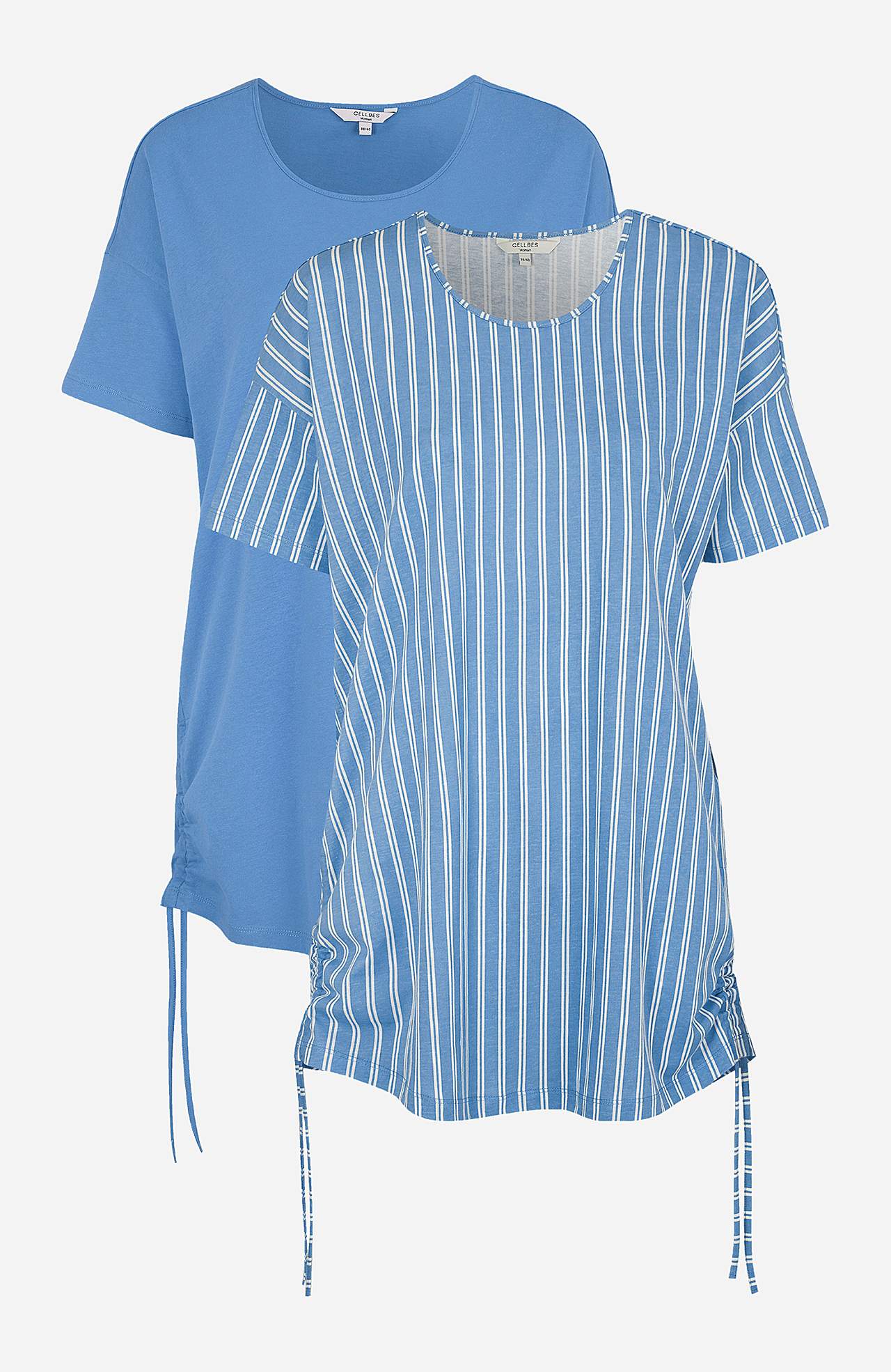 Dlouhý top s utahovací šňůrou na stranách Vilde 2 kusy