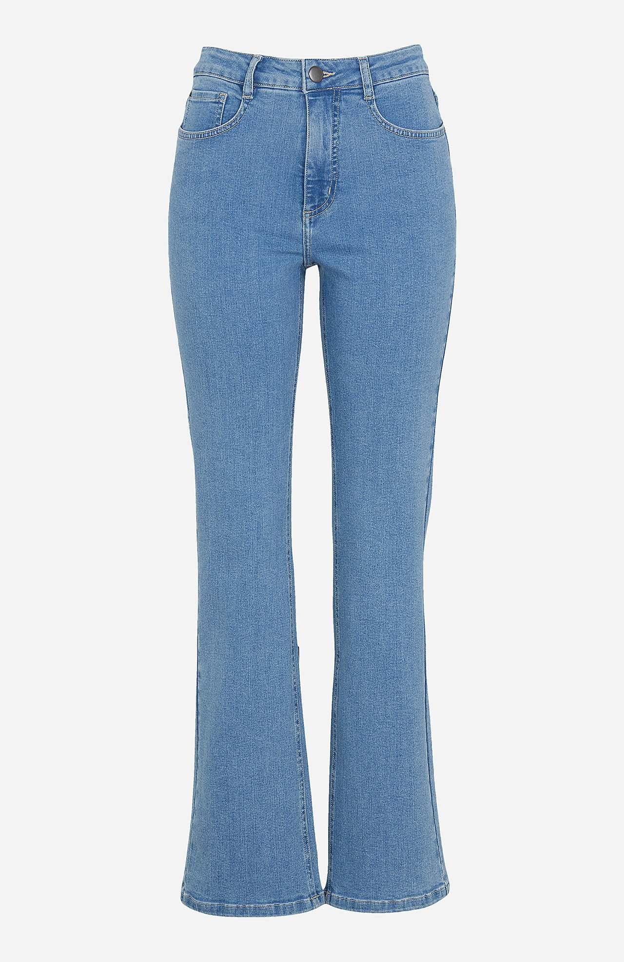 Džíny s lehkým střihem bootcut a vysokým pasem Nikita
