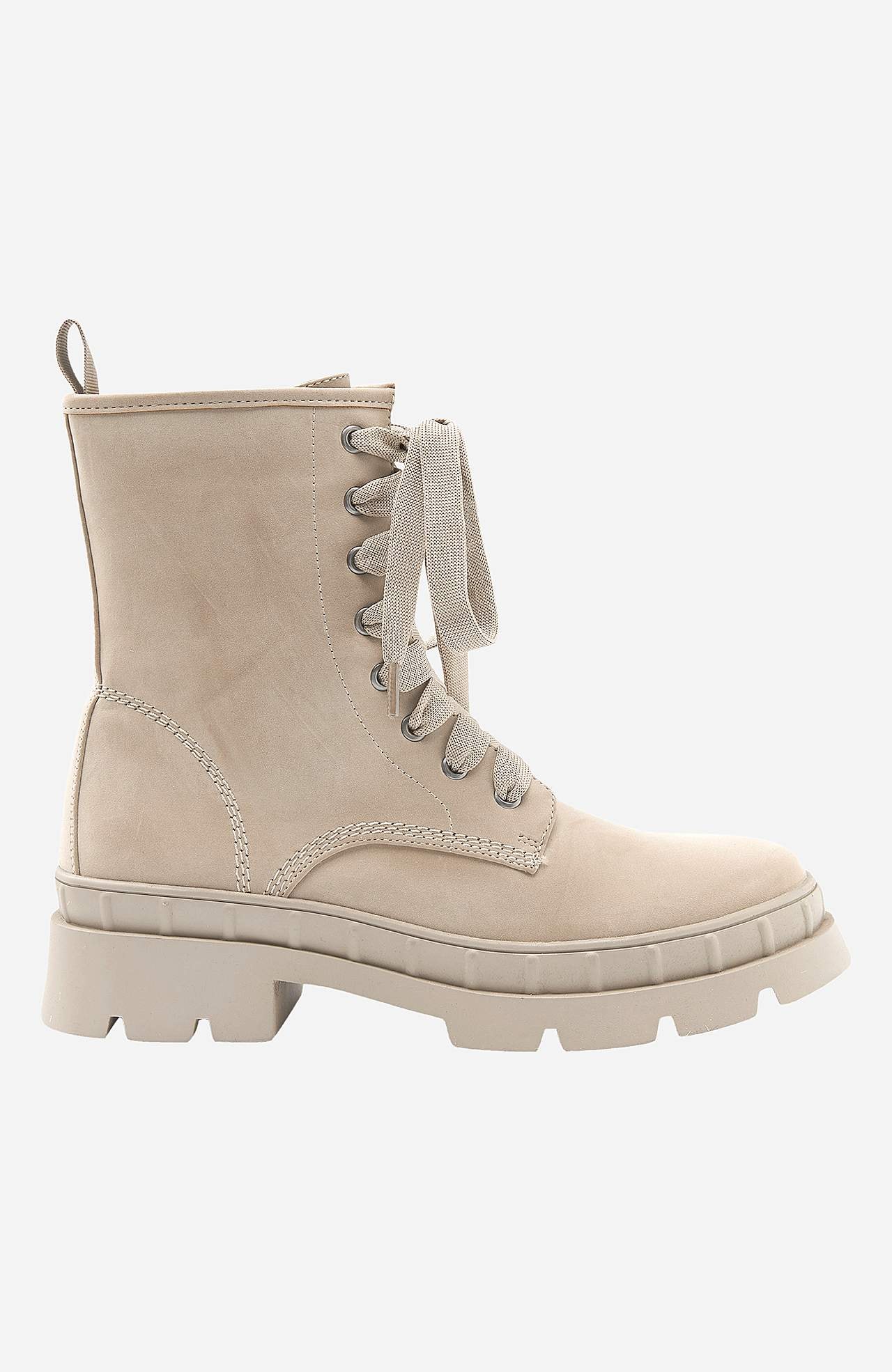 Bota z imitace semiše