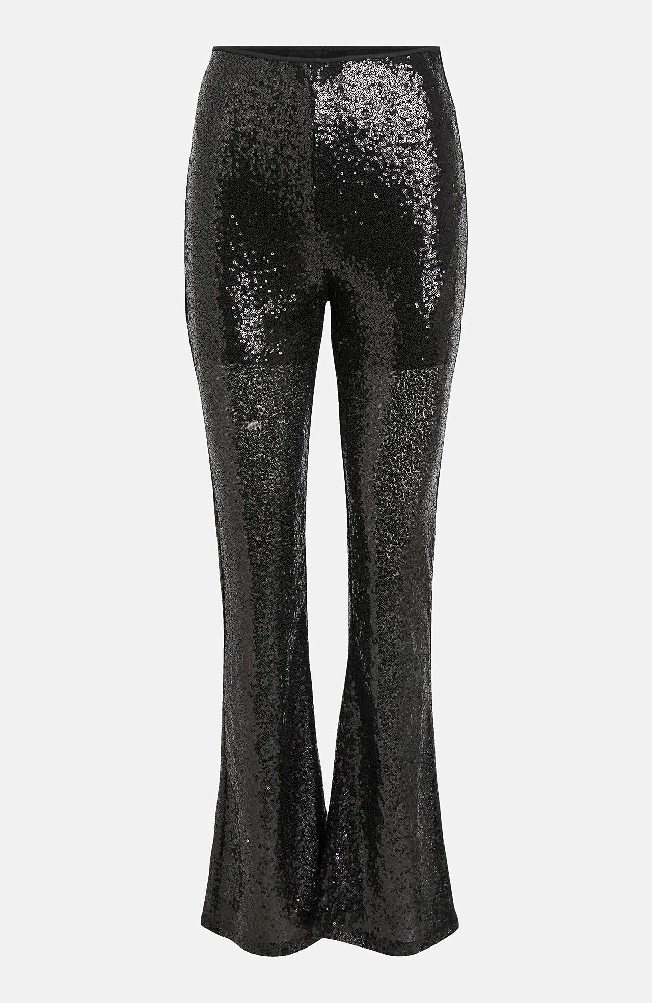 Zvonové kalhoty s flitry Sequins