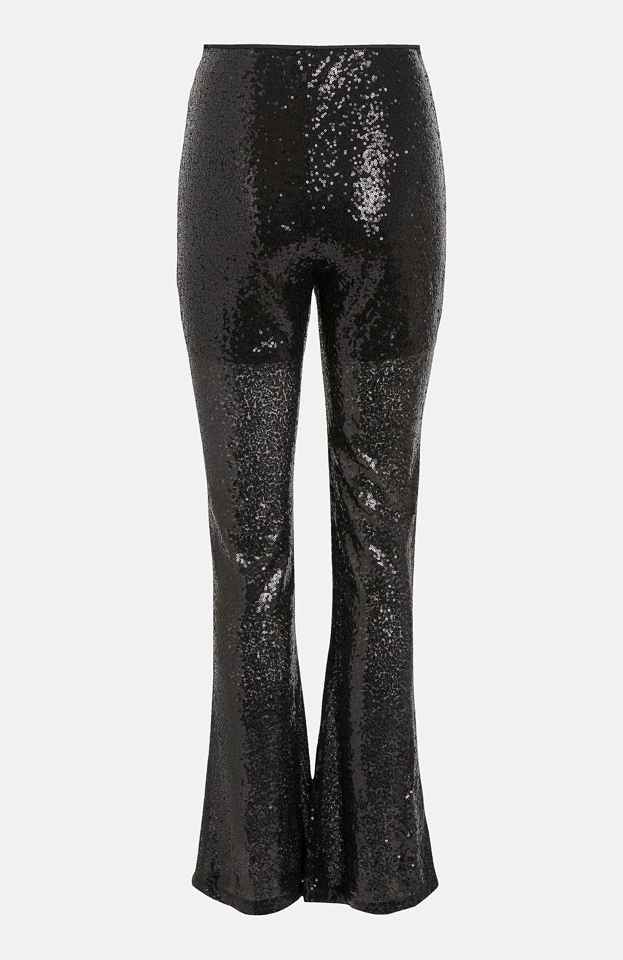Zvonové kalhoty s flitry Sequins