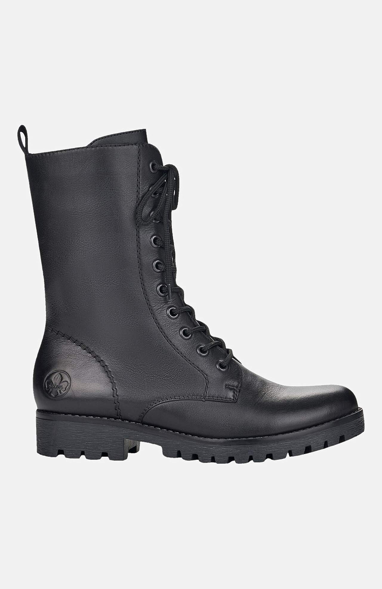 Kožená bota s vysokou holení