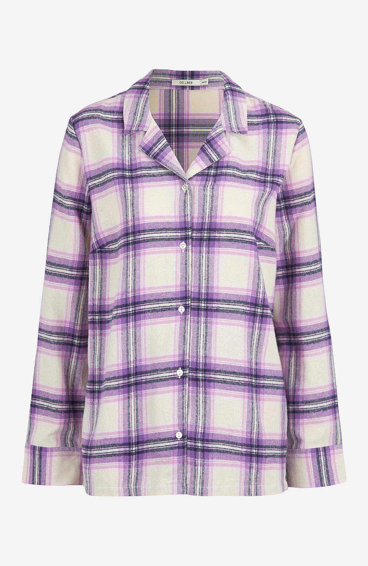 Mřížkované pyžamo z flanelu