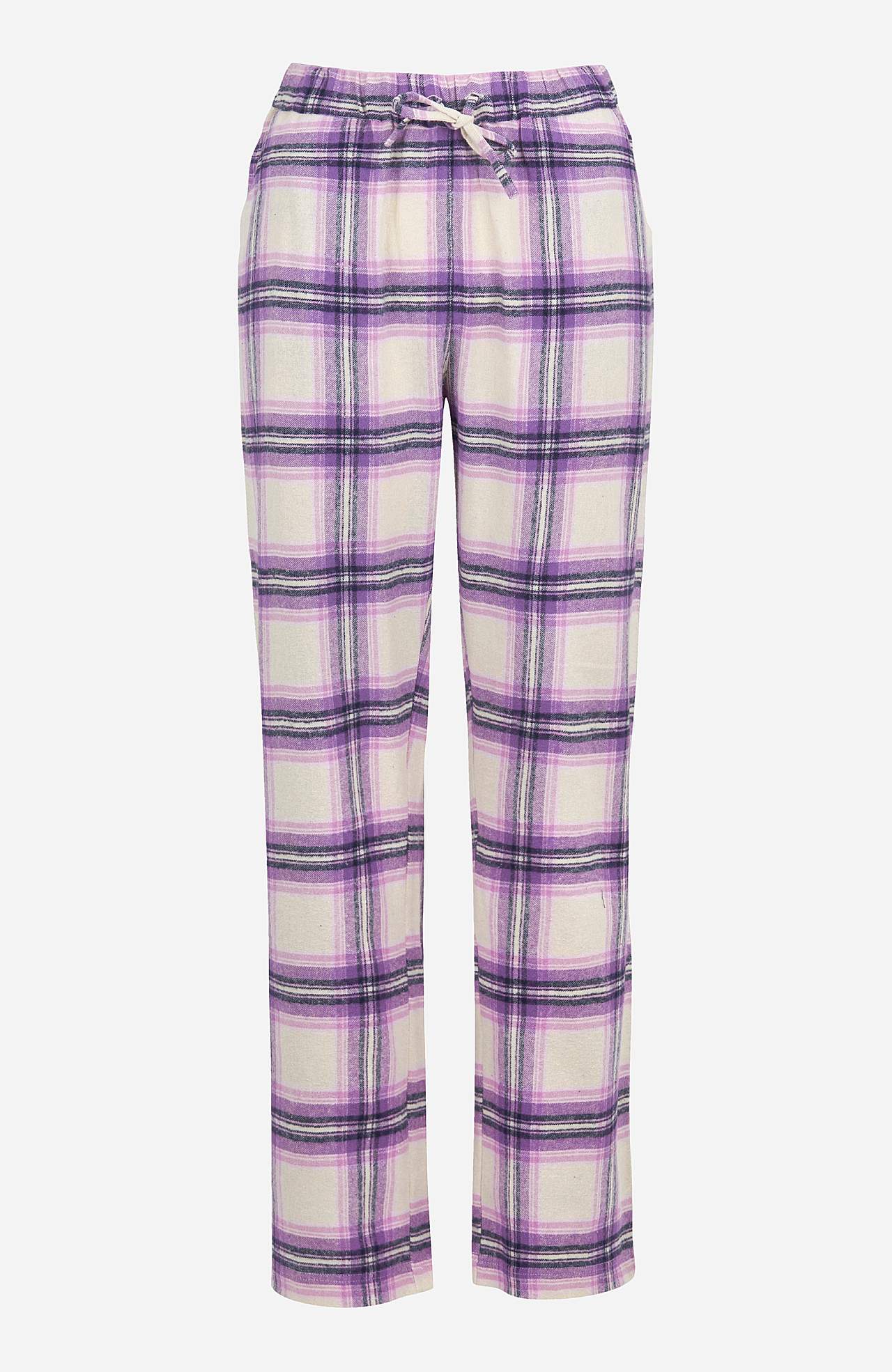 Mřížkované pyžamo z flanelu