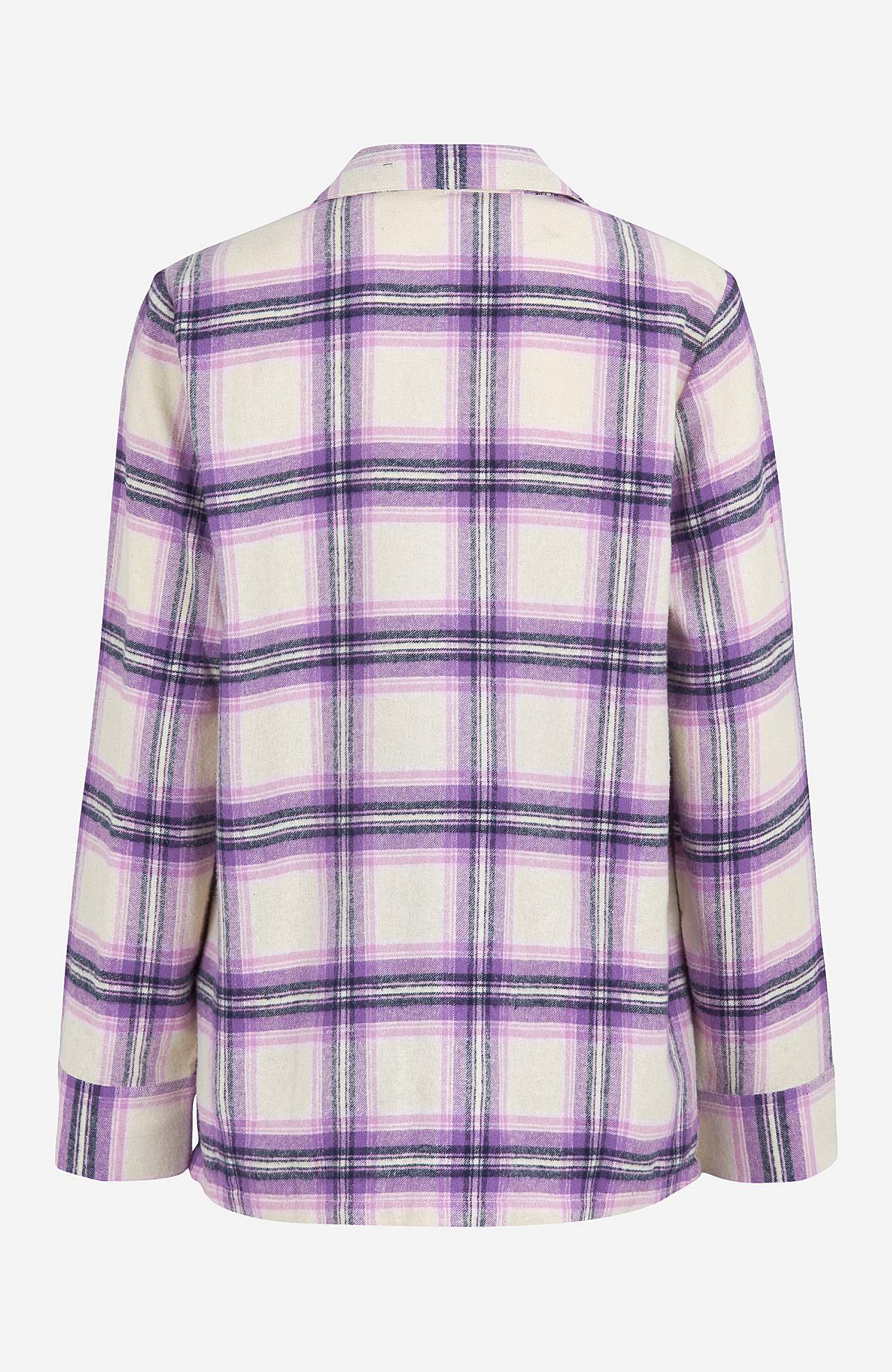 Mřížkované pyžamo z flanelu