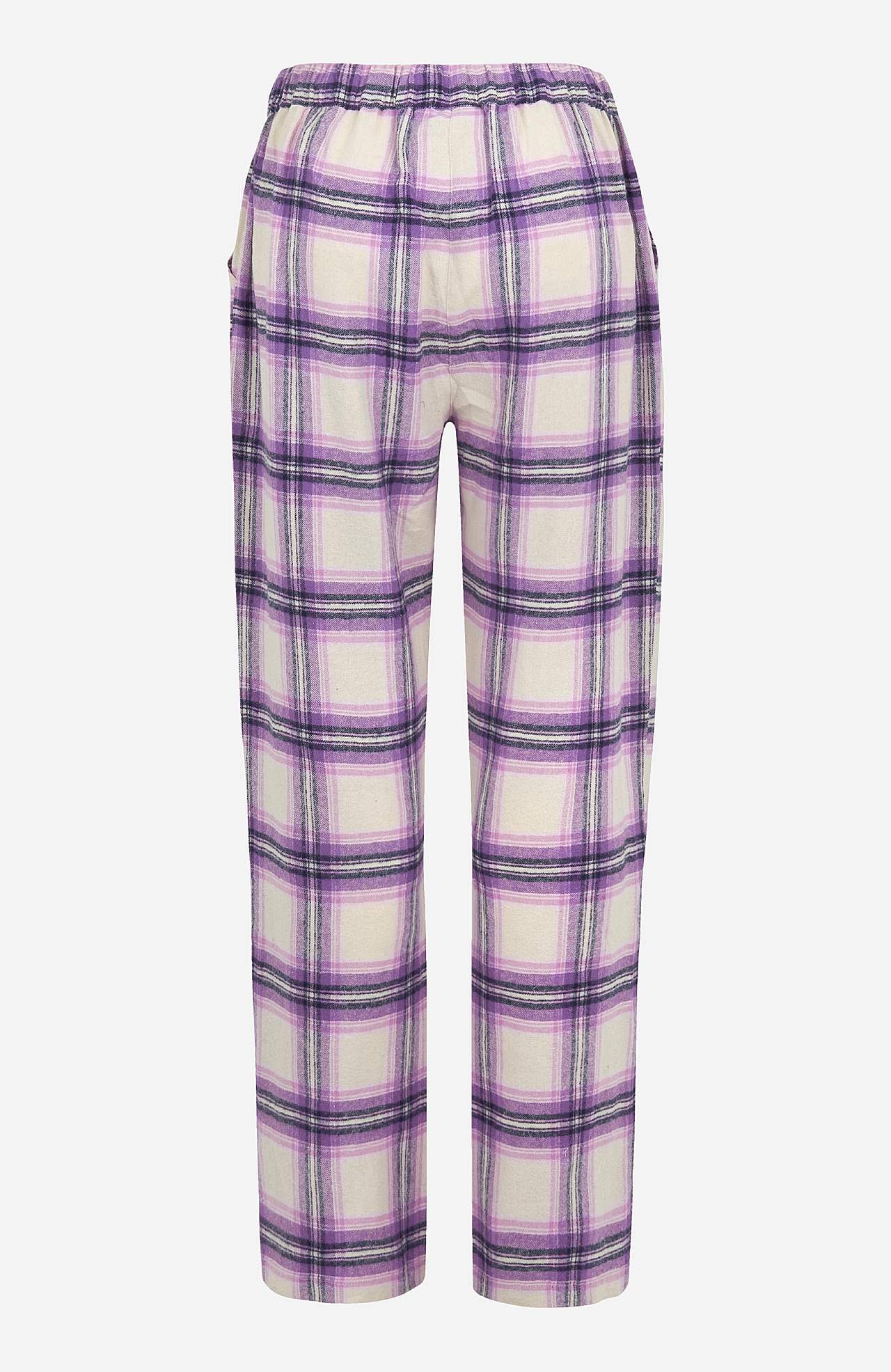 Mřížkované pyžamo z flanelu
