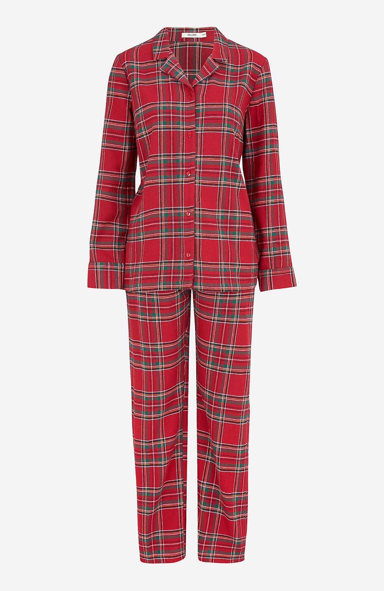 Mřížkované pyžamo z flanelu Felicia