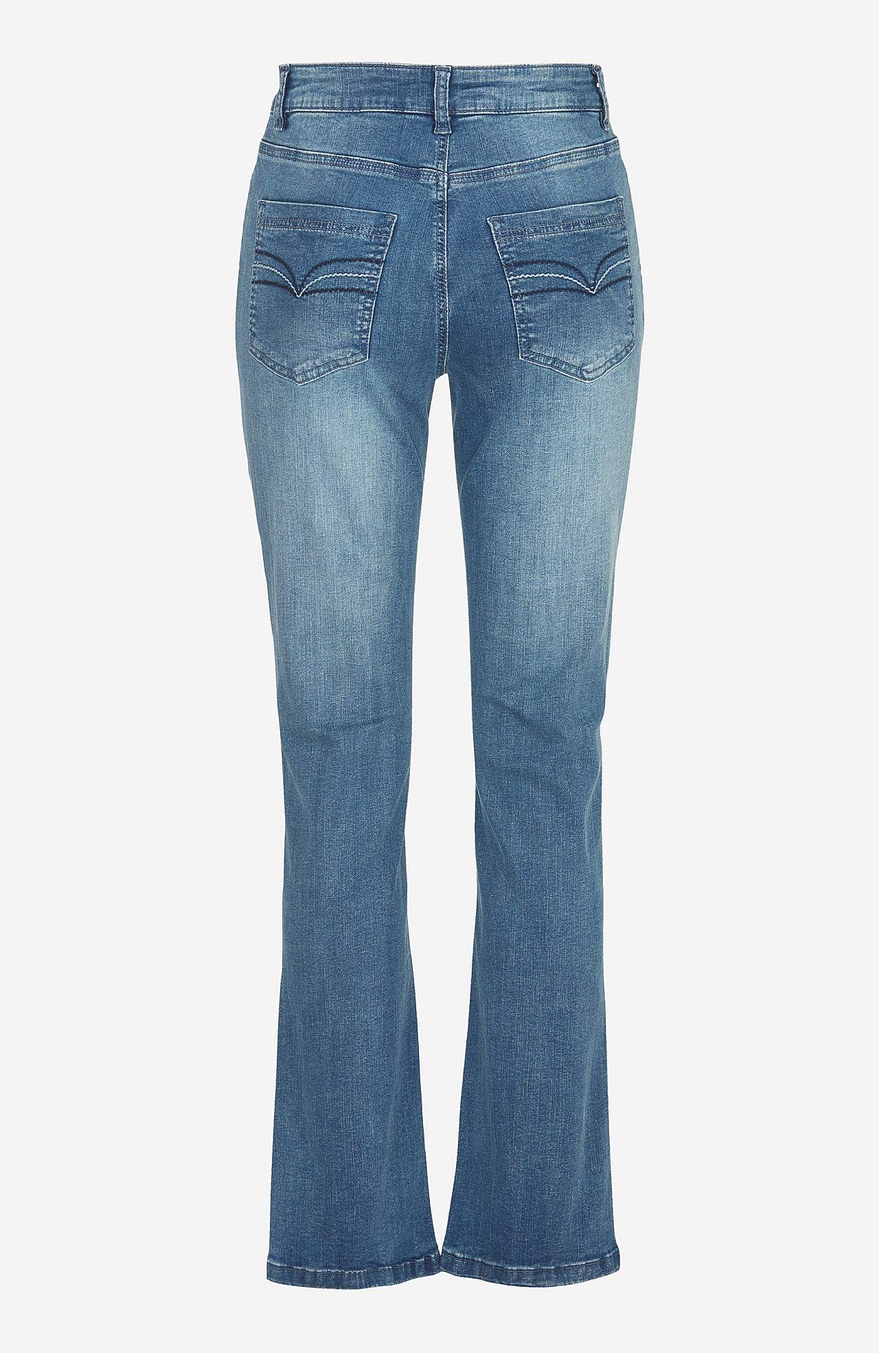 Strečové džíny se střihem bootcut