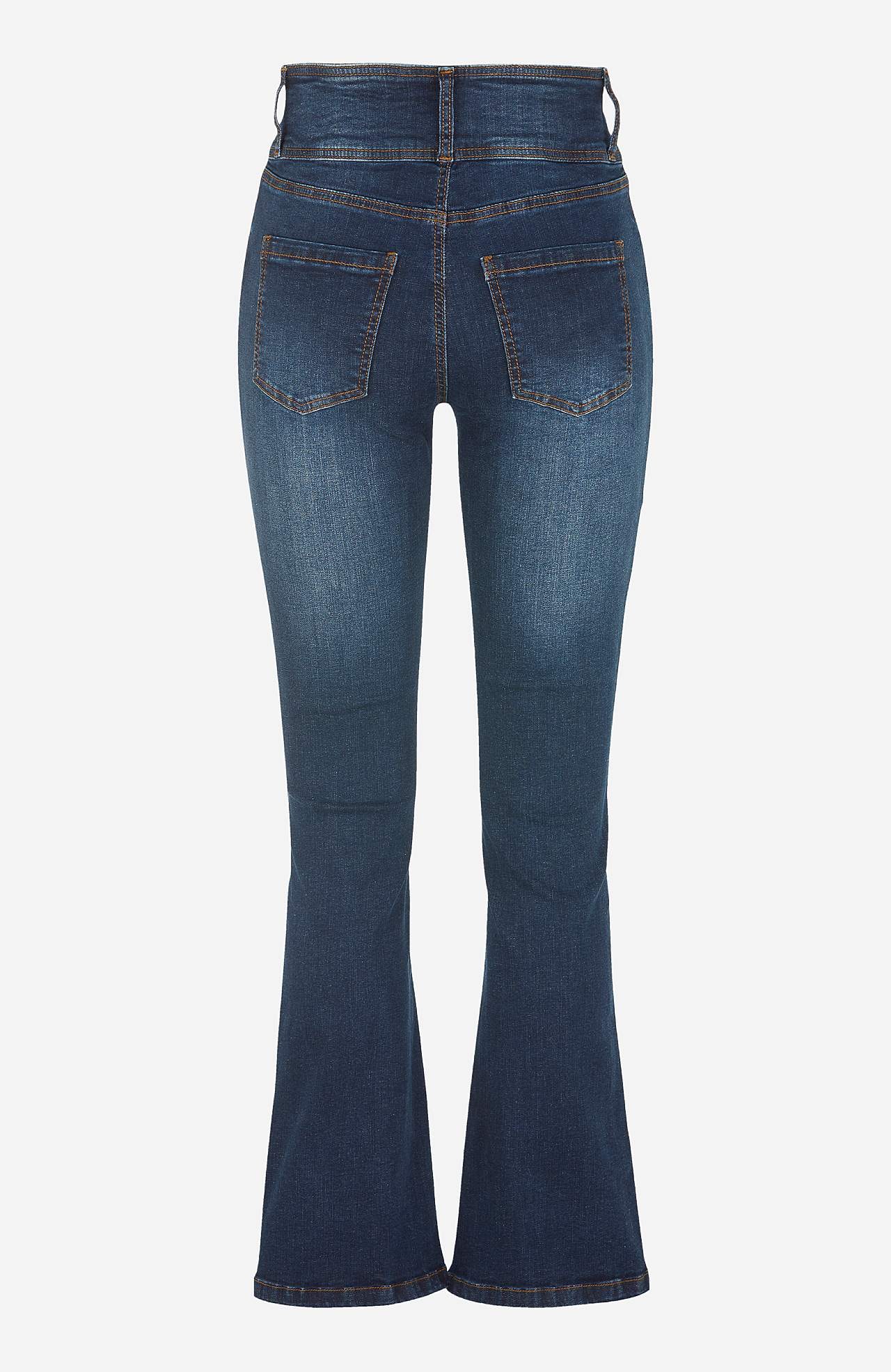 Džíny bootcut s vysokým pasem