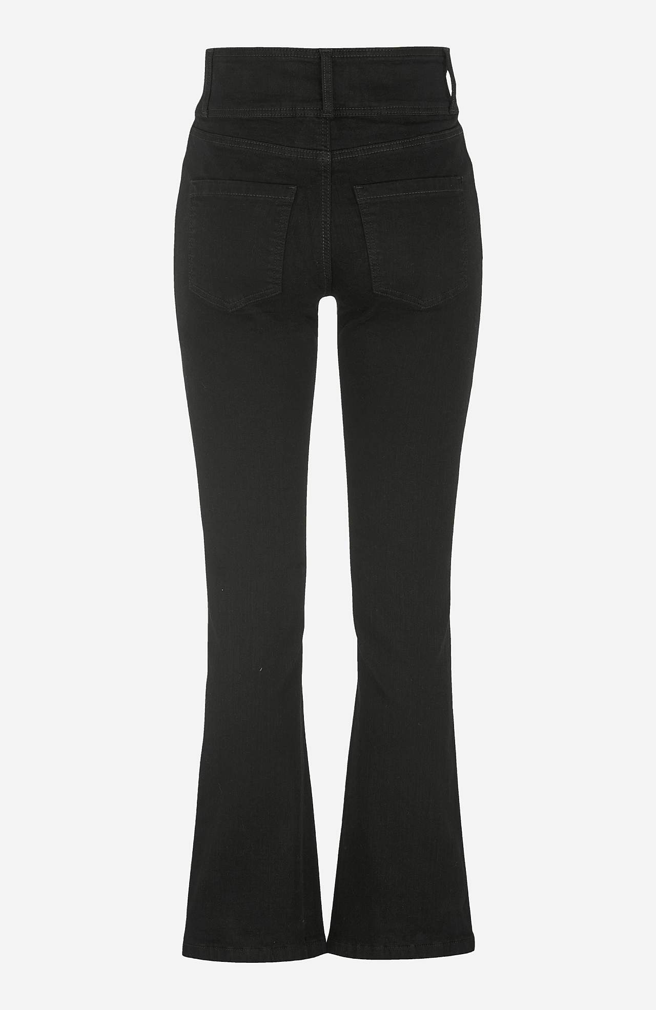 Džíny bootcut s vysokým pasem
