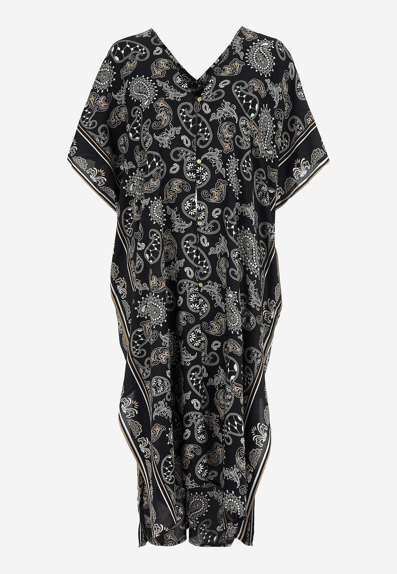 Plážový kaftan s knoflíky