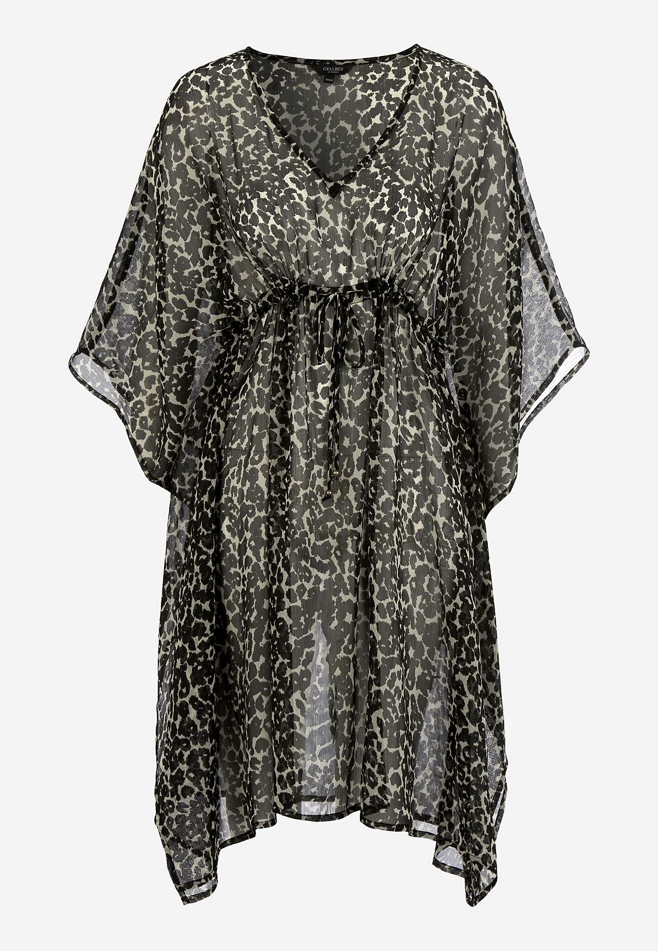 Vzorovaný plážový kaftan