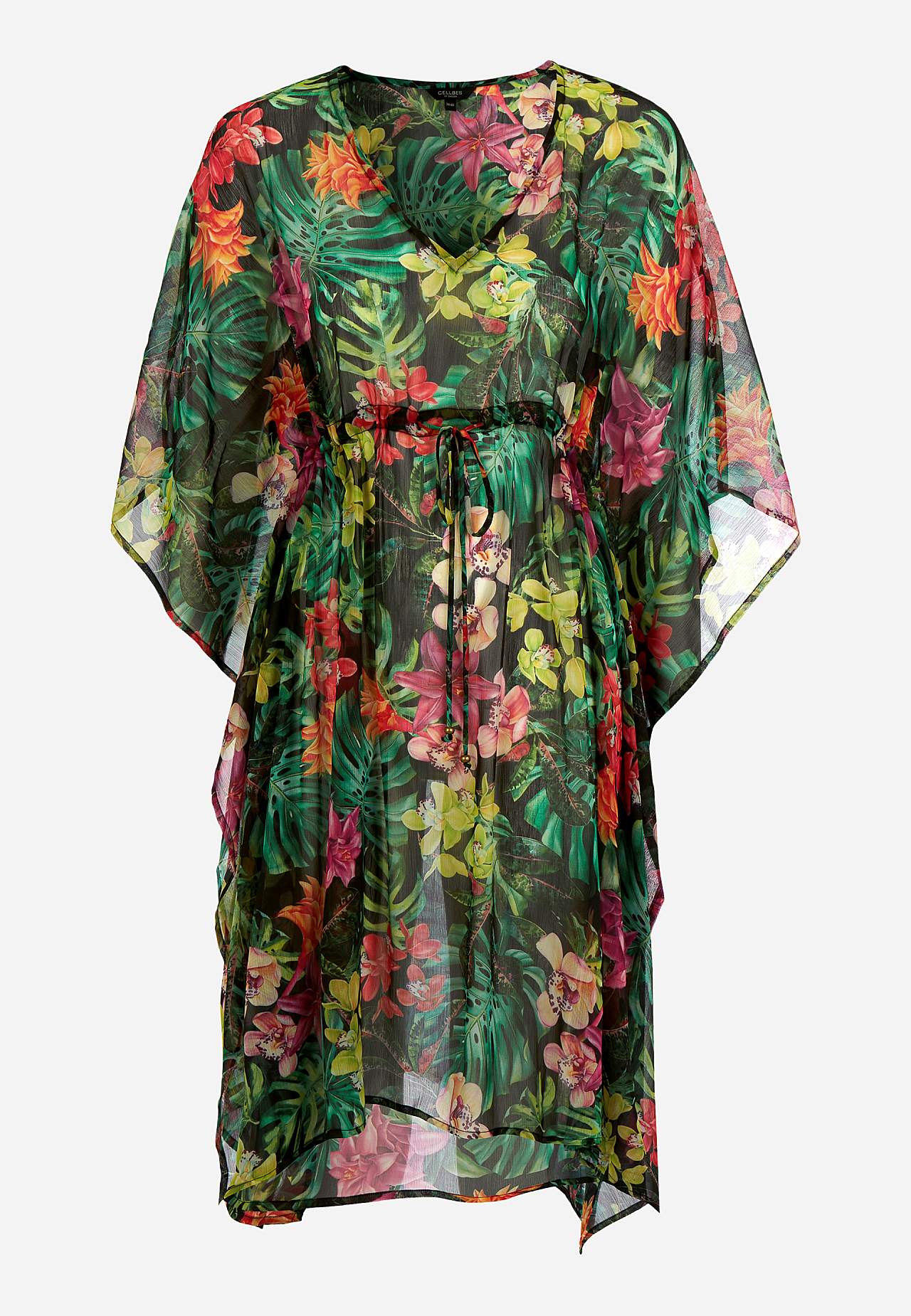 Vzorovaný plážový kaftan