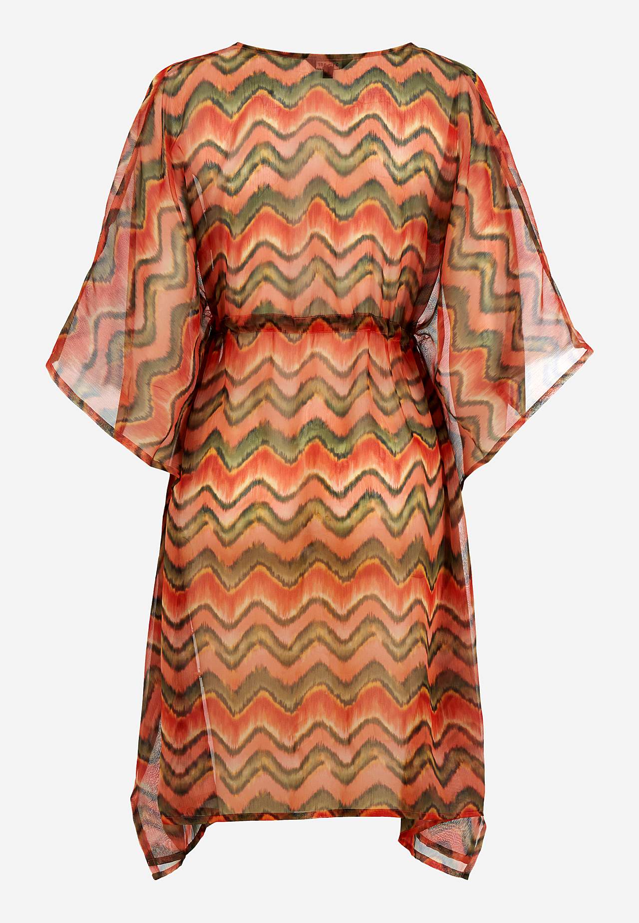 Vzorovaný plážový kaftan