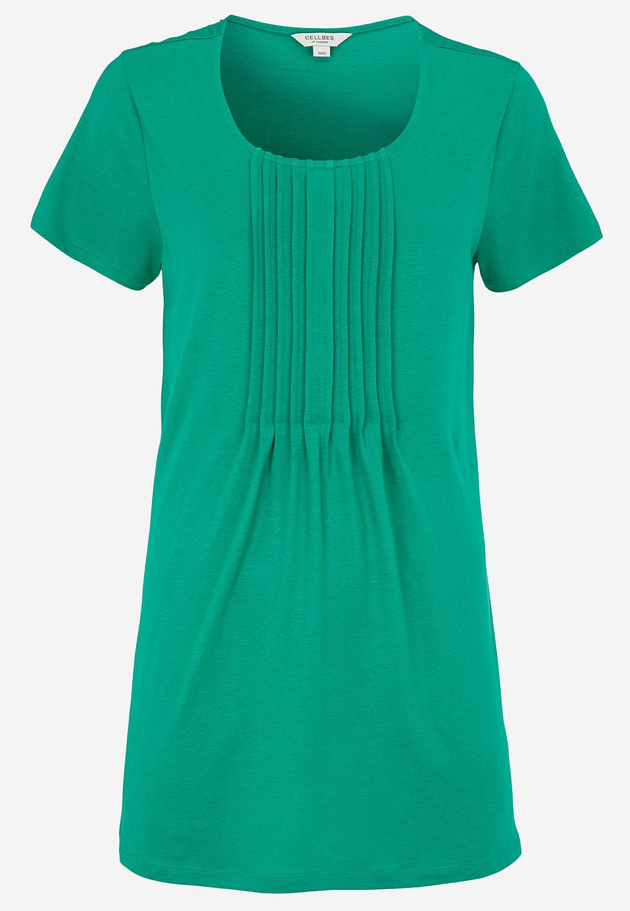 Žerzejová tunika s krátkým rukávem