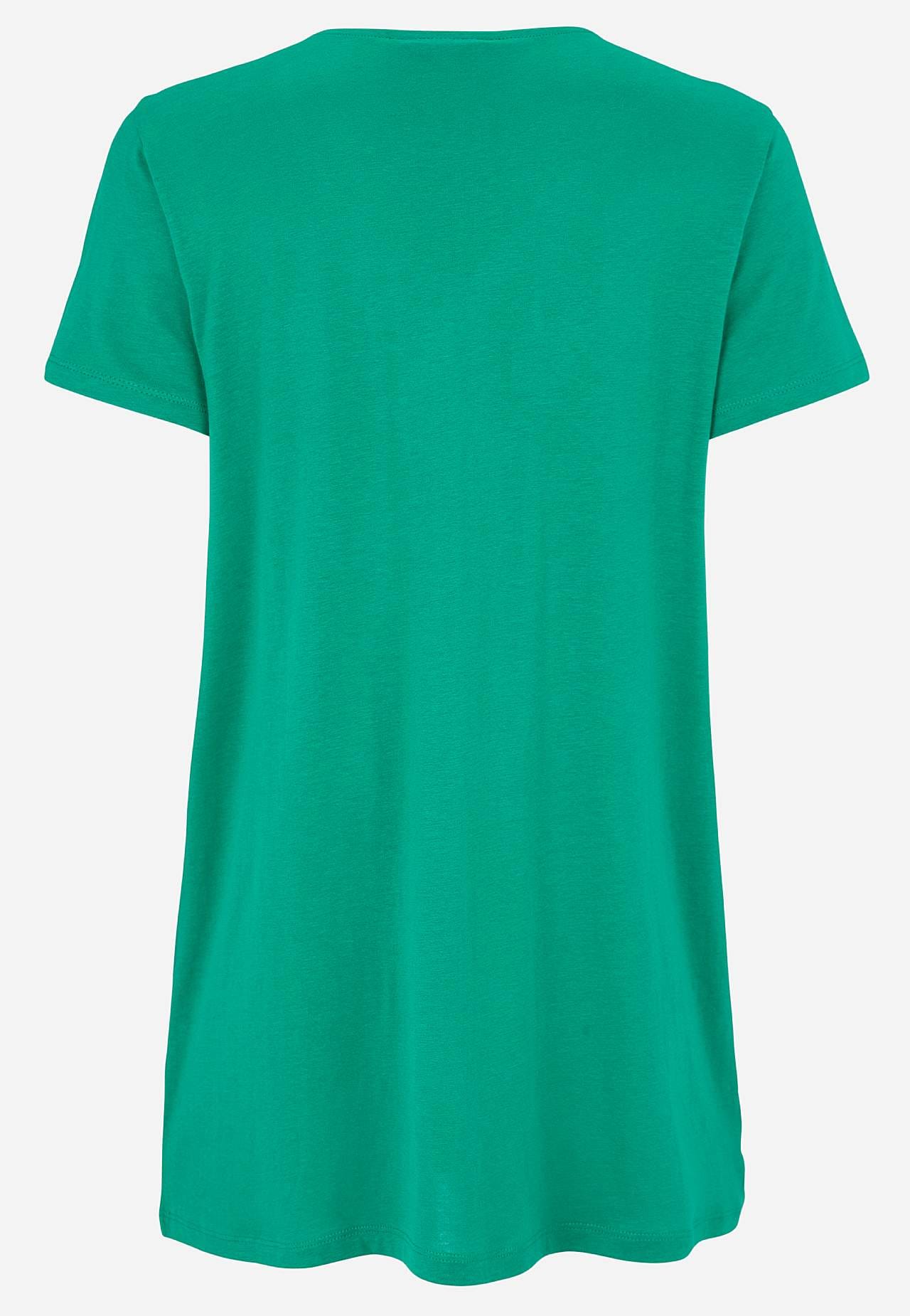 Žerzejová tunika s krátkým rukávem